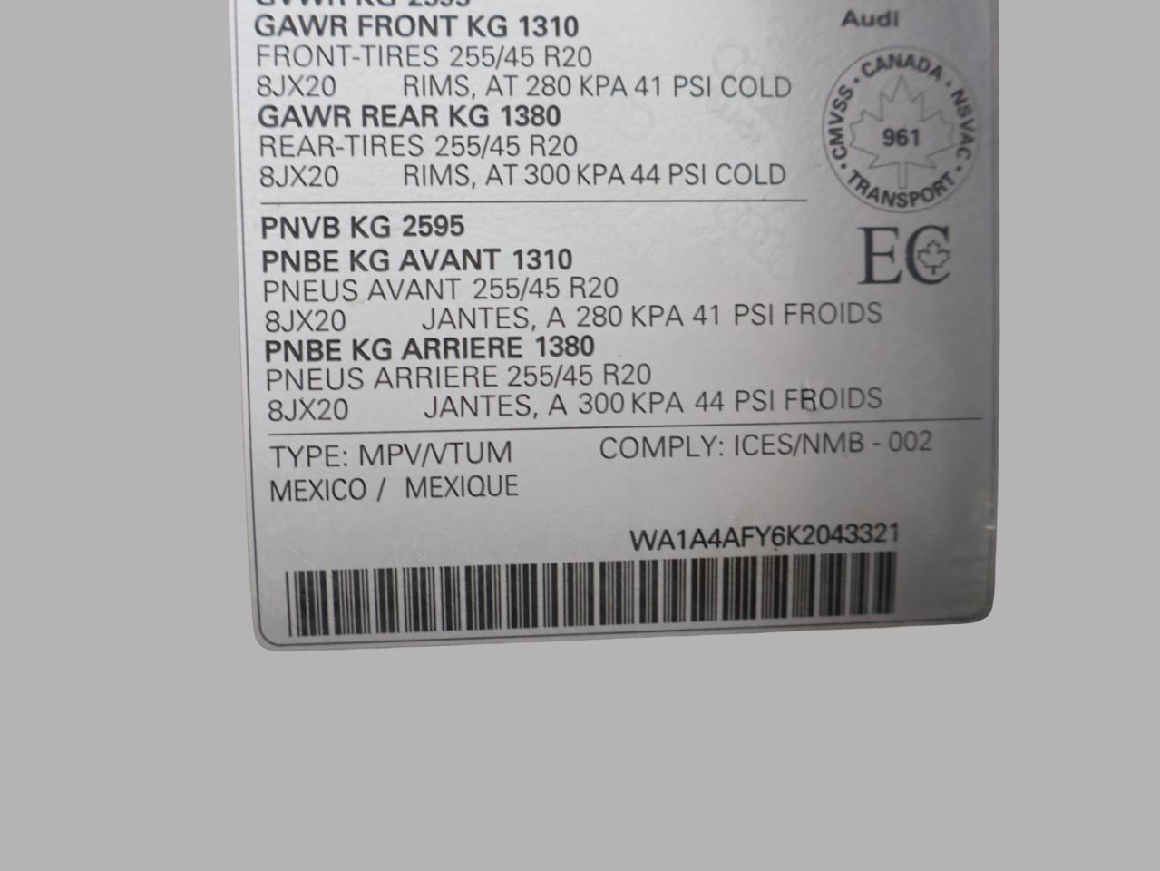 2019 Audi SQ5 V6 PROGRESSIV AWD CERTIFIED *AUDI MAINTAIN* CAMERA NAV BLUETOOTH LEATHER HEATED SEATS PANO ROOF CRUISE ALLOYS - Photo #41