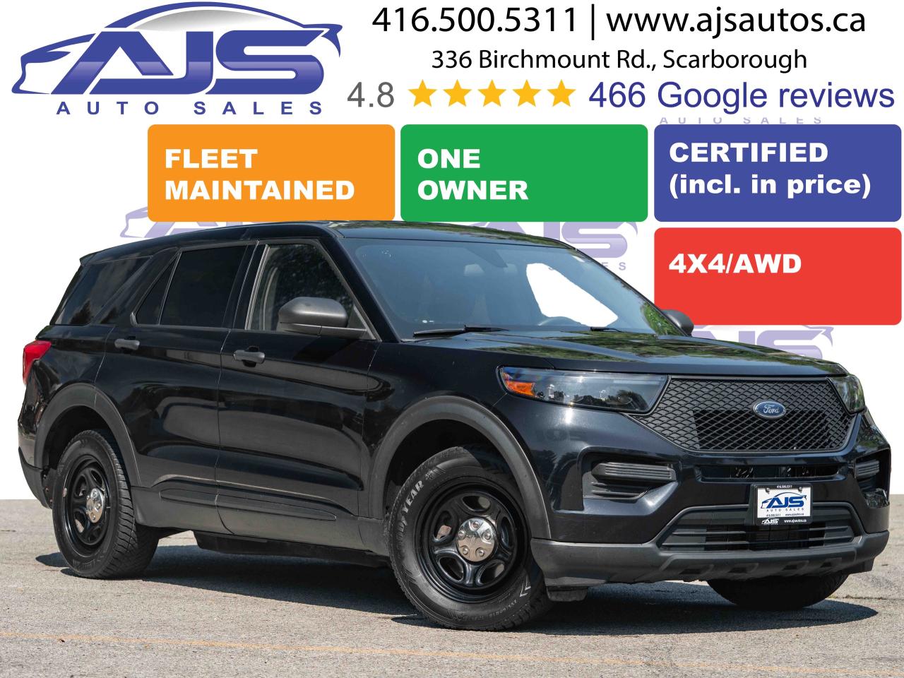 Used 2021 Ford Explorer AWD POLICE INTERCEPTOR UTILITY for sale in Toronto, ON