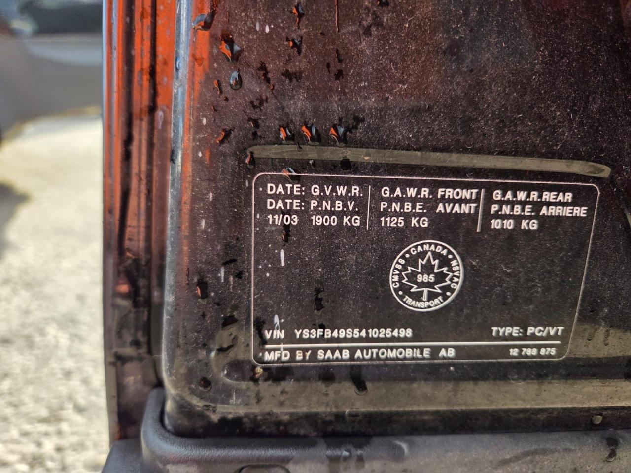 2004 Saab 9-3 LINEAR AUTO, TURBO, ONLY 191KMS, AS IS SPECIAL - Photo #14