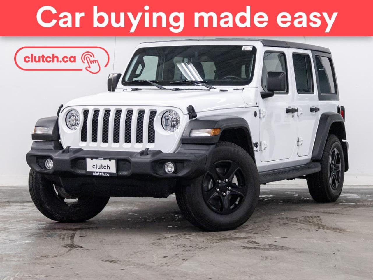 Used 2022 Jeep Wrangler Unlimited Sport S 4x4 w/ Apple CarPlay, Cruise Control, Rearview Cam for sale in Toronto, ON