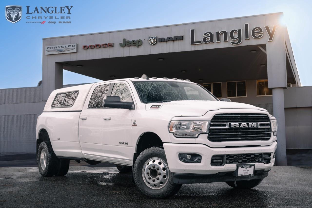 <p><strong>2019 Ram 3500 Big Horn 4x4 Crew Cab 8' Box (Diesel)</strong></p><p>A heavy-duty pickup engineered for immense torque and towing, featuring the updated Cummins engine and a blend of durability and comfort. </p><p></p><ul><li><p><strong>Standard Diesel Engine:</strong> 6.7L Cummins Turbo Diesel Inline-Six (Standard Output)</p></li><li><p><strong>Horsepower/Torque:</strong> 370 hp, 850 lb-ft torque </p><p></p></li><li><p><strong>Max Available Torque:</strong> 1,000 lb-ft (from optional High-Output Cummins Diesel) </p><p></p></li><li><p><strong>Max Towing:</strong> Up to 35,100 lbs (with High-Output Diesel and Gooseneck hitch) </p><p></p></li><li><p><strong>Max Payload:</strong> Up to 7,680 lbs (Gasoline) / Up to 6,840 lbs (Standard Output Diesel)</p></li><li><p><strong>Transmission:</strong> 6-speed automatic (specifically matched to diesel output)</p></li></ul><p>Come book a test drive at Langley Chrysler, conveniently located in Langley, British Columbia.</p>

<p>*All prices plus applicable taxes, applicable environmental recovery charges, documentation of $599 and full tank of fuel surcharge of $76 if a full tank is chosen. <br />Other protection items available that are not included in the above price:<br />Tire & Rim Protection and Key fob insurance starting from $599<br />Service contracts (extended warranties) for coverage up to 7 years and 200,000 kms starting from $599<br />Custom vehicle accessory packages, mudflaps and deflectors, tire and rim packages, lift kits, exhaust kits and tonneau covers, canopies and much more that can be added to your payment at time of purchase<br />Undercoating, rust modules, and full protection packages starting from $199<br />Financing Fee of $500 when applicable<br />Flexible life, disability and critical illness insurances to protect portions of or the entire length of vehicle loan</p>