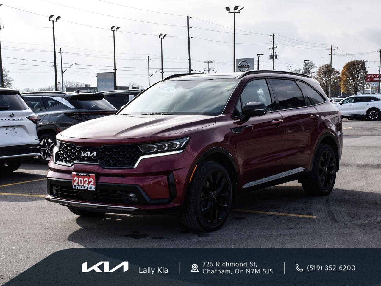 2022 Kia Sorento 2.5T SX w/Black Leather New Arrival | Low KMs | Clean CarFax | Leather | Roof | Nav Photo