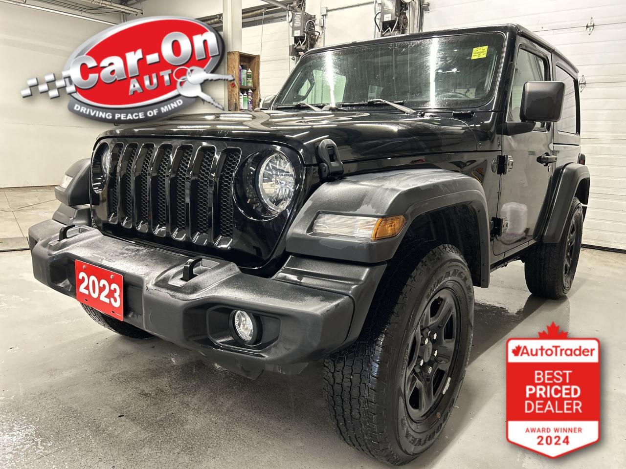 Used 2023 Jeep Wrangler SPORT 4X4 | ONLY 29,000KMS! | CARPLAY | HARD TOP for sale in Ottawa, ON