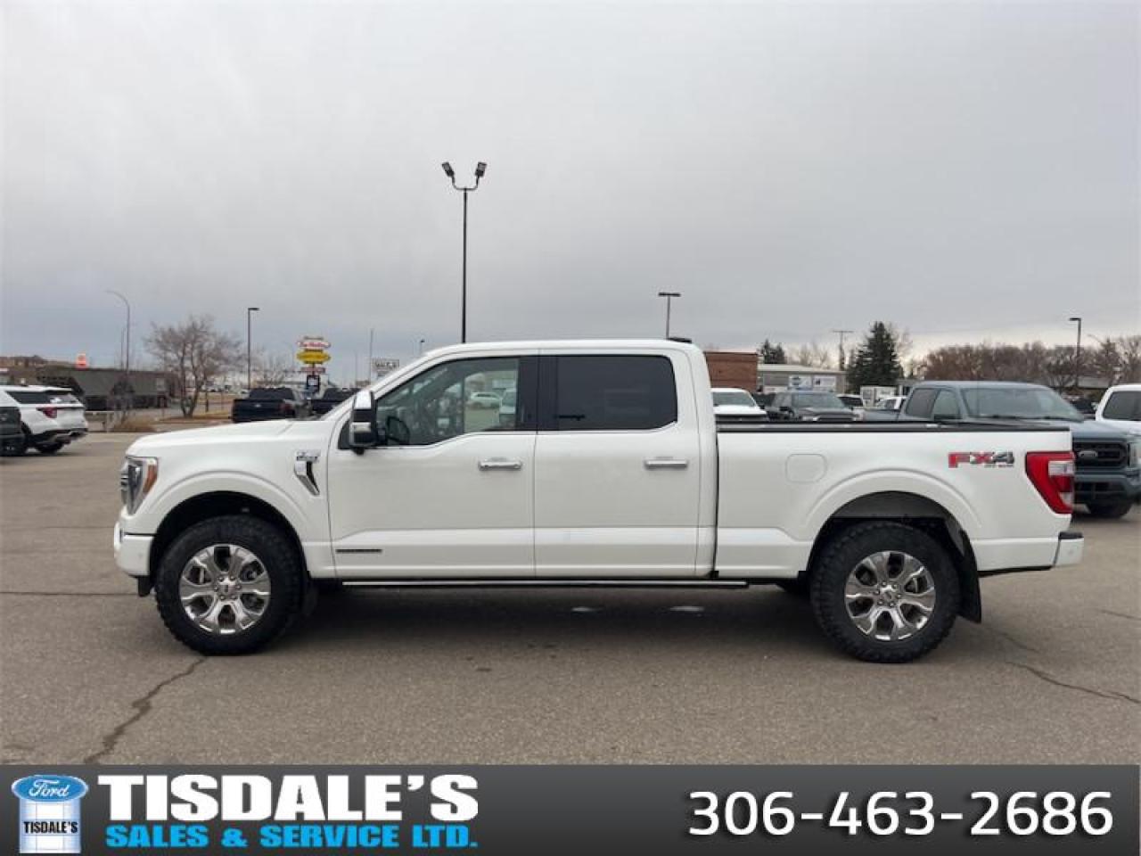 Used 2022 Ford F-150 Platinum  - Leather Seats -  Cooled Seats for sale in Kindersley, SK