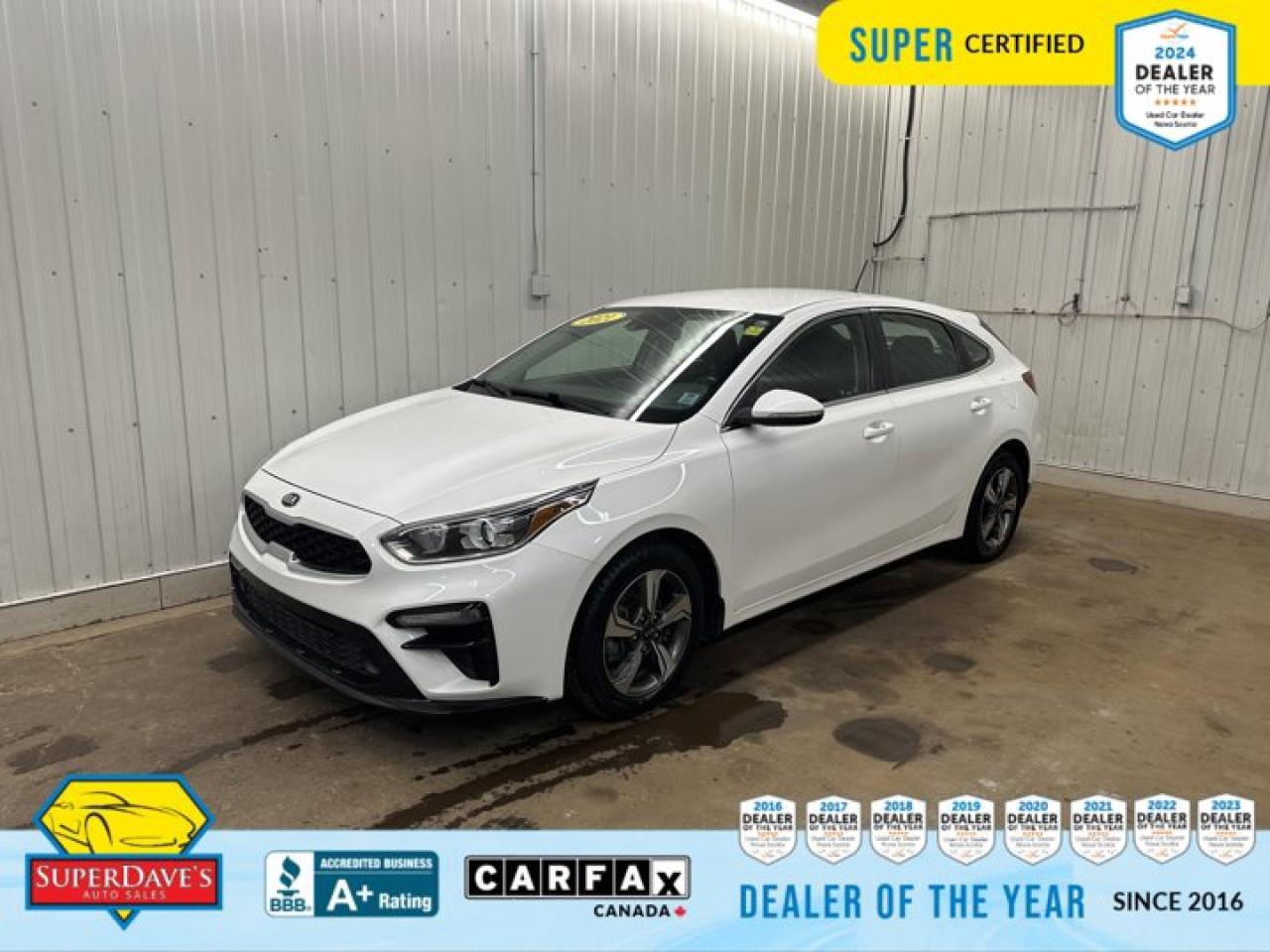 Wireless Phone Connectivity, Wheels: 16 Alloy, Wheels w/Machined w/Painted Accents Accents, Vinyl Door Trim Insert, Variable Intermittent Wipers w/Heated Wiper Park, Transmission: Intelligent Variable (IVT) -inc: drive mode select, Transmission w/Driver Selectable Mode and Sequential Shift Control, Torsion Beam Rear Suspension w/Coil Springs, Tires: 205/55R16, Tire Specific Low Tire Pressure Warning. This Kia Forte5 has a strong Regular Unleaded I-4 2.0 L/122 engine powering this Automatic transmission. 
 
These Packages Will Make Your Kia Forte5 EX The Envy of Your Friends 
 Tire Mobility Kit, Streaming Audio, Splash Guards, Smart Device Integration, Side Impact Beams, Rigid Cargo Cover, Remote Releases -Inc: Mechanical Cargo Access and Mechanical Fuel, Remote Keyless Entry w/Integrated Key Transmitter, Illuminated Entry and Panic Button, Rear Cross Traffic Alert (RCTA), Rear Child Safety Locks, Radio: 8 Display Audio -inc: AUX and USB input ports, Bluetooth, Android Auto/Apple CarPlay, steering wheel audio controls and wireless cell charger, Radio w/Seek-Scan, Clock, Speed Compensated Volume Control and Voice Activation, Power Rear Windows, Power 1st Row Windows w/Driver And Passenger 1-Touch Up/Down, Perimeter/Approach Lights, Perimeter Alarm, Outboard Front Lap And Shoulder Safety Belts -inc: Rear Centre 3 Point, Height Adjusters and Pretensioners, Manual Air Conditioning, Manual Adjustable Front Head Restraints and Manual Adjustable Rear Head Restraints, LED Brakelights. 


THE SUPER DAVES ADVANTAGE
 
BUY REMOTE - No need to visit the dealership. Through email, text, or a phone call, you can complete the purchase of your next vehicle all without leaving your house!
 
DELIVERED TO YOUR DOOR - Your new car, delivered straight to your door! When buying your car with Super Daves, well arrange a fast and secure delivery. Just pick a time that works for you and well bring you your new wheels!
 
PEACE OF MIND WARRANTY - Every vehicle we sell comes backed with a warranty so you can drive with confidence.
 
EXTENDED COVERAGE - Get added protection on your new car and drive confidently with our selection of competitively priced extended warranties.
 
WE ACCEPT TRADES - We&rsquo;ll accept your trade for top dollar! We&rsquo;ll assess your trade in with a few quick questions and offer a guaranteed value for your ride. We&rsquo;ll even come pick up your trade when we deliver your new car.
 
SUPER CERTIFIED INSPECTION - Every vehicle undergoes an extensive 120 point inspection, that ensure you get a safe, high quality used vehicle every time.
 
FREE CARFAX VEHICLE HISTORY REPORT - If youre buying used, its important to know your cars history. Thats why we provide a free vehicle history report that lists any accidents, prior defects, and other important information that may be useful to you in your decision.
 
METICULOUSLY DETAILED &ndash; Buying used doesn&rsquo;t mean buying grubby. We want your car to shine and sparkle when it arrives to you. Our professional team of detailers will have your new-to-you ride looking new car fresh.
 
(Please note that we make all attempt to verify equipment, trim levels, options, accessories, kilometers and price listed in our ads however we make no guarantees regarding the accuracy of these ads online. Features are populated by VIN decoder from manufacturers original specifications. Some equipment such as wheels and wheels sizes, along with other equipment or features may have changed or may not be present. We do not guarantee a vehicle manual, manuals can be typically found online in the rare event the vehicle does not have one. Please verify all listed information with our dealership in person before purchase. The sale price does not include any ongoing subscription based services such as Satellite Radio. Any software or hardware updates needed to run any of these systems would also be the responsibility of the client. All listed payments are OAC which means On Approved Credit and are estimated without taxes and fees as these may vary from deal to deal, taxes and fees are extra. As these payments are based off our lenders best offering they may be subject to change without notice. Please ensure this vehicle is ready to be viewed at the dealership by making an appointment with our sales staff. We cannot guarantee this vehicle will be on premises and ready for viewing unless and appointment has been made.)