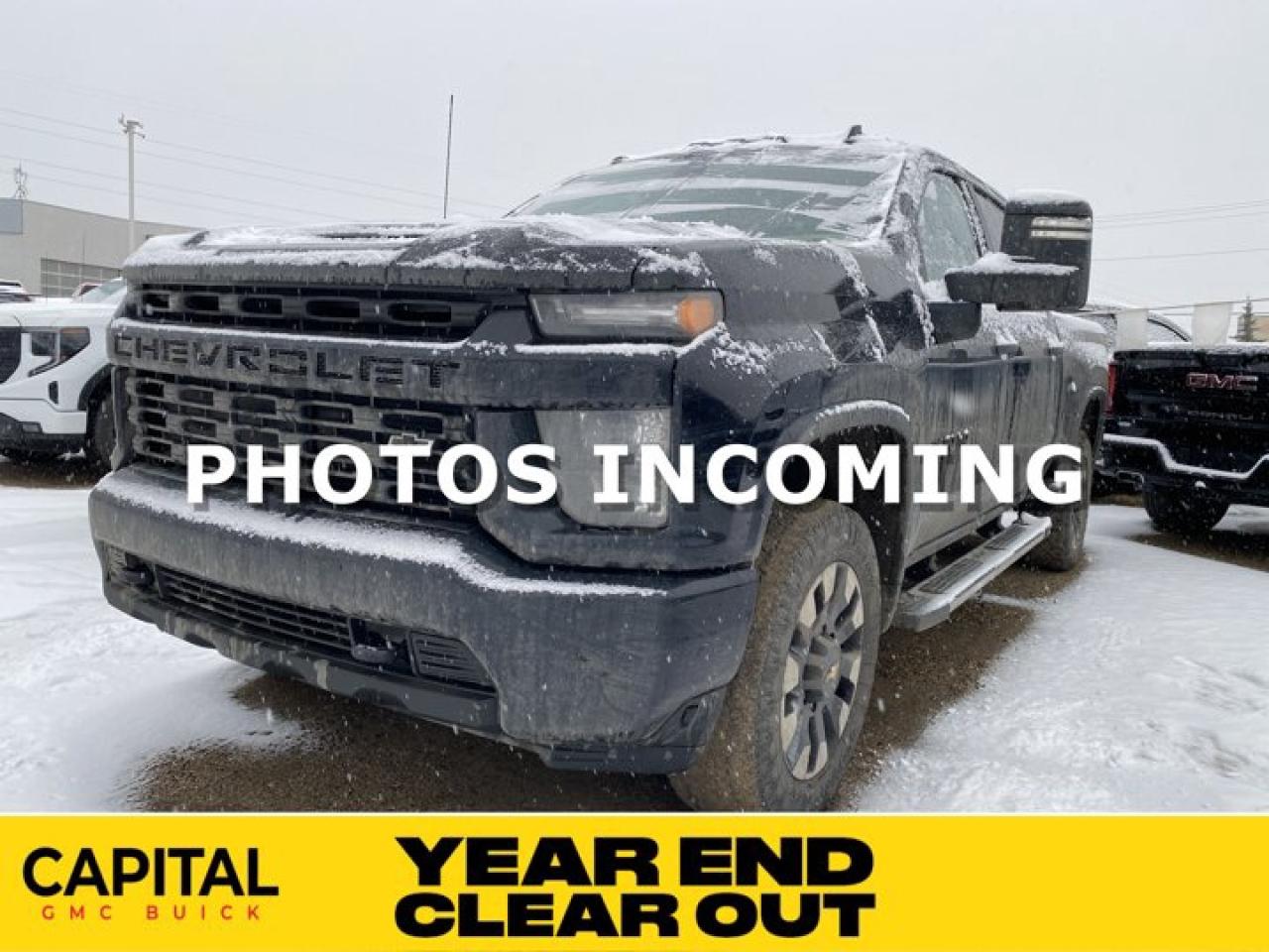 Used 2023 Chevrolet Silverado 2500 HD Custom Crew Cab  * 6.6L GAS * 5TH WHEEL PREP * REAR CAMERA MIRROR * for sale in Edmonton, AB