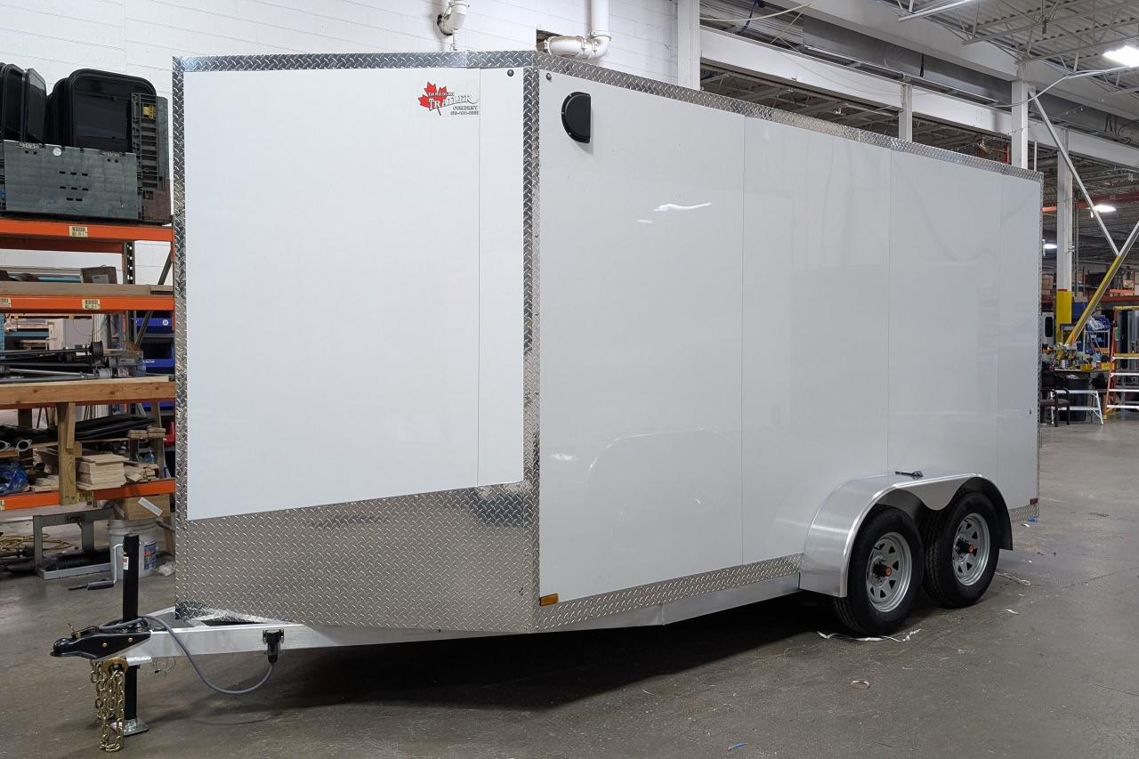 New 2025 Canadian Trailer Company 7x14 V Nose Cargo Trailer Aluminum Tandem Axle for sale in Guelph, ON