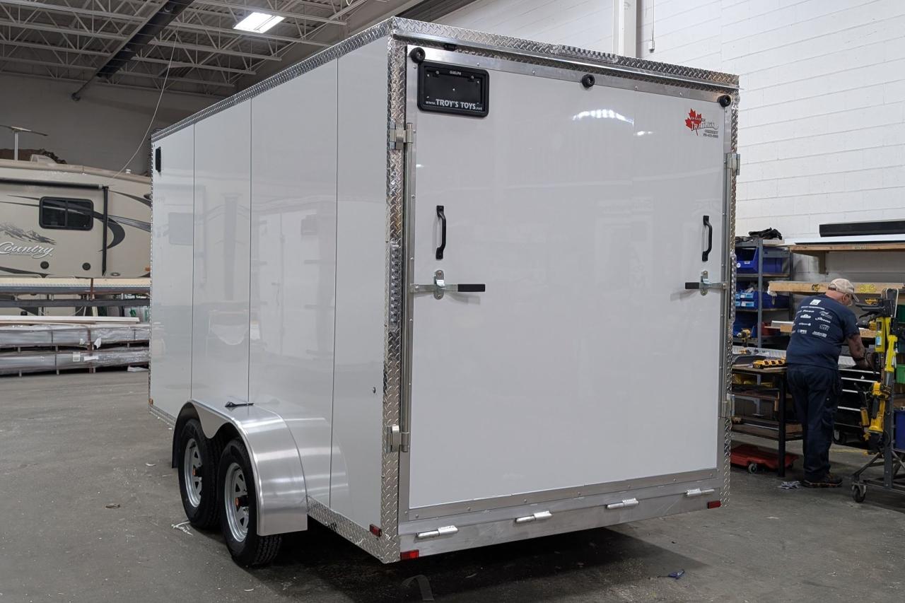 2025 Canadian Trailer Company 7x14 V Nose Cargo Trailer Aluminum Tandem Axle Photo5