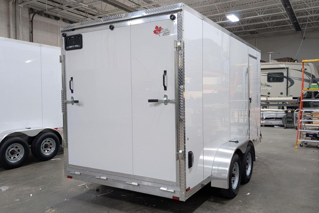 2025 Canadian Trailer Company 7x14 V Nose Cargo Trailer Aluminum Tandem Axle
