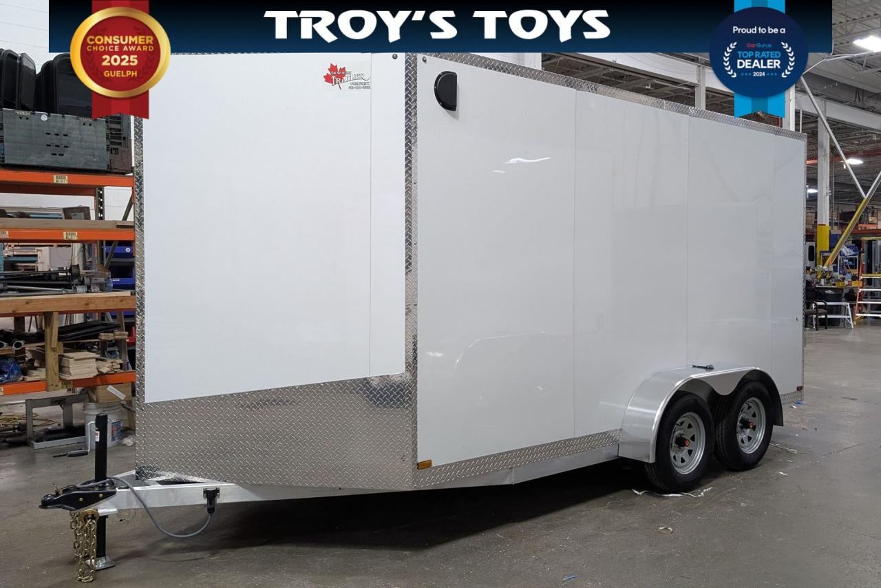 2025 Canadian Trailer Company 7x14 V Nose Cargo Trailer Aluminum Tandem Axle