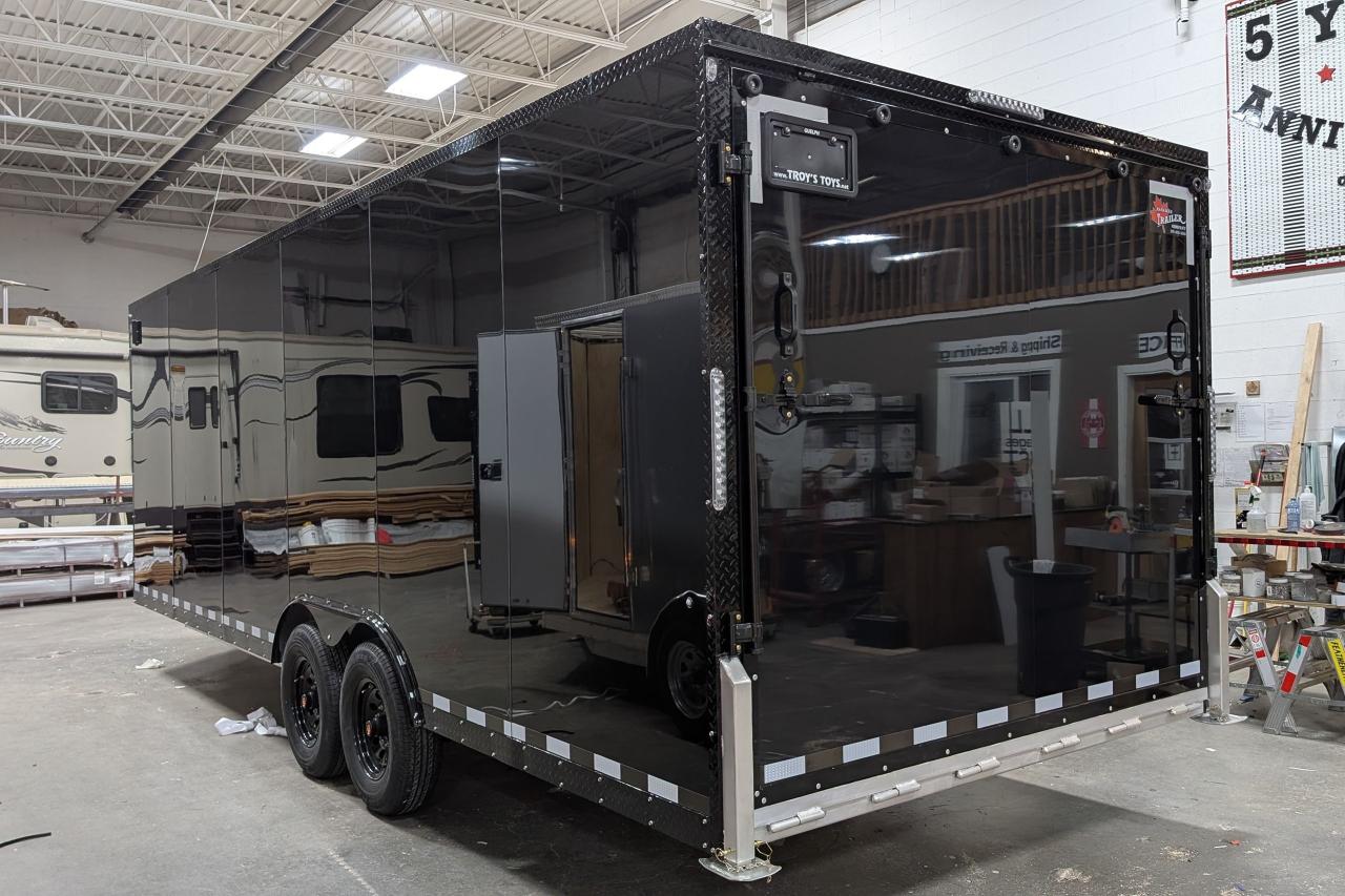 2025 Canadian Trailer Company 8.5X24 V-Nose Cargo Trailer Aluminum Tandem Axle Photo2