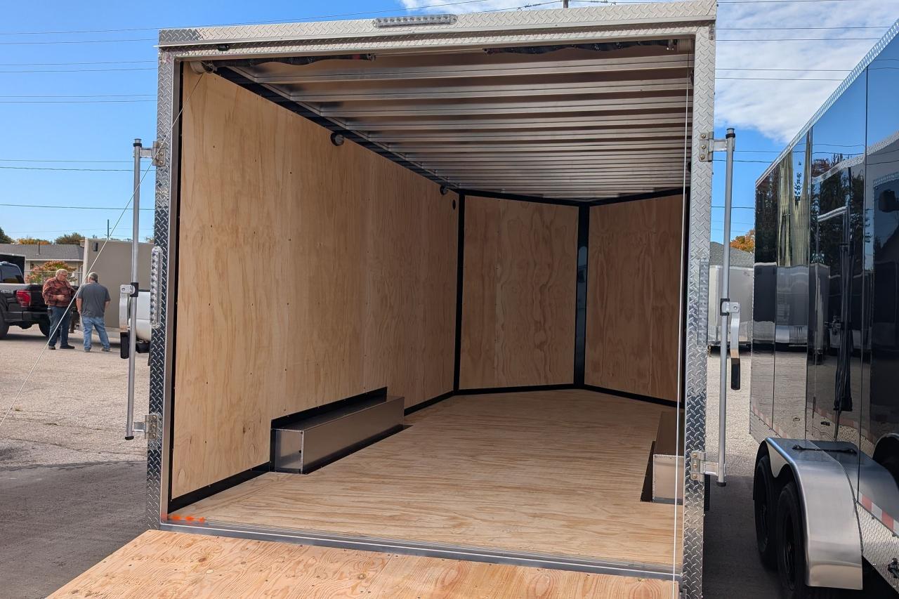 2025 Canadian Trailer Company 8.5X16 V-Nose Cargo Trailer Aluminum Tandem Axle Photo2