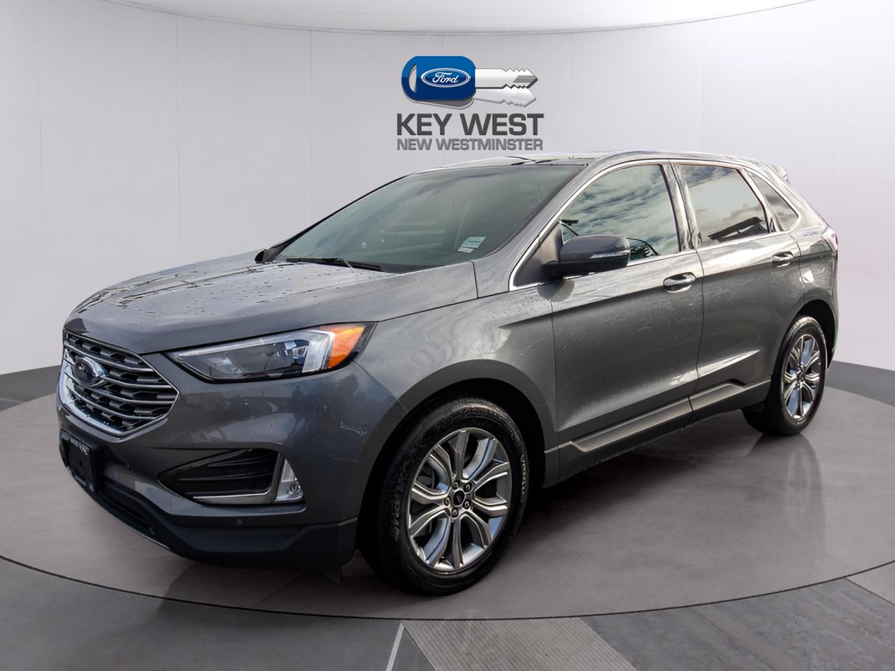 <p>Looking for a stylish and capable SUV that can handle any adventure? Then check out this used 2024 Ford Edge Titanium AWD, available now at Key West Ford! This sleek, grey SUV is ready to elevate your daily drives, offering a blend of performance, comfort, and advanced technology. With only 58,711km on the odometer, this Edge is practically brand new and eager to hit the road.</p><p>The Ford Edge Titanium AWD provides a driving experience that&rsquo;s both smooth and confident. Its all-wheel-drive system ensures superior handling in various weather conditions, while the automatic transmission makes for effortless cruising. This SUV is designed to make every journey a pleasure.</p><p>Here are five features that truly make this Edge shine:</p><ul><li><strong>Panoramic Vista Roof:</strong> Soak in the sunshine and enjoy breathtaking views with the expansive panoramic roof.</li><li><strong>Advanced Driver-Assist Features:</strong> Stay safe and secure with a suite of cutting-edge driver-assist technologies, including adaptive cruise control and lane-keeping assist.</li><li><strong>Luxurious Leather Interior:</strong> Sink into the comfort of premium leather seating and enjoy the refined atmosphere.</li><li><strong>Sync Infotainment System:</strong> Stay connected and entertained with Fords intuitive SYNC infotainment system, featuring a large touchscreen display.</li><li><strong>Powerful and Efficient Engine:</strong> Experience the perfect balance of performance and fuel efficiency, making every drive both enjoyable and economical.</li></ul><p><strong><em>Powered by AutoIntelligence&trade;</em></strong> Vehicle information has been generated using artificial intelligence and is provided for informational purposes only. While efforts are made to ensure accuracy, please confirm all details directly with the dealer.</p><p>Experience peace of mind with our Buy With Confidence program! This vehicle comes with a comprehensive mechanical and safety inspection, Carfax report, and full disclosure. We are committed to transparent pricing. The advertised price excludes fees: $699 Documentation, $349 Registration/Insurance Transfer, $695 Finance Administration Fee (if applicable), and taxes. As BCs #1 Volume Dealer and #1 for Customer Experience on DealerRater, we prioritize your satisfaction. See Key West Ford for complete details. Book your test drive today!&nbsp; Dealer #7485</p>