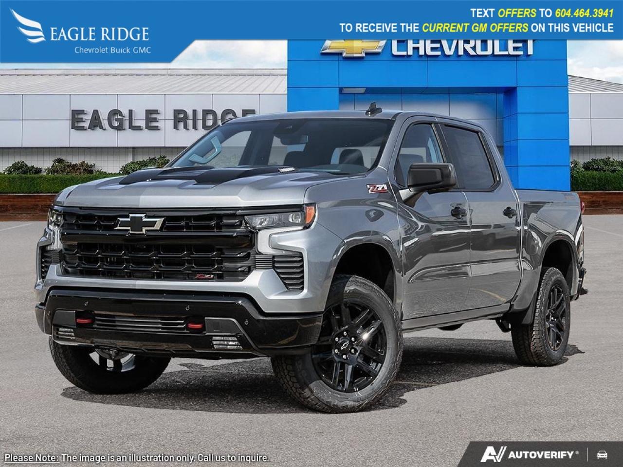New 2026 Chevrolet Silverado 1500 LT Trail Boss 13.4-inch diagonal color touchscreen display with Google Built-in, Apple CarPlay and Android Auto, 12.3-inch diagonal reconfigurable Driver Information Centre, adaptive cruise control, heated seats, h for sale in Coquitlam, BC