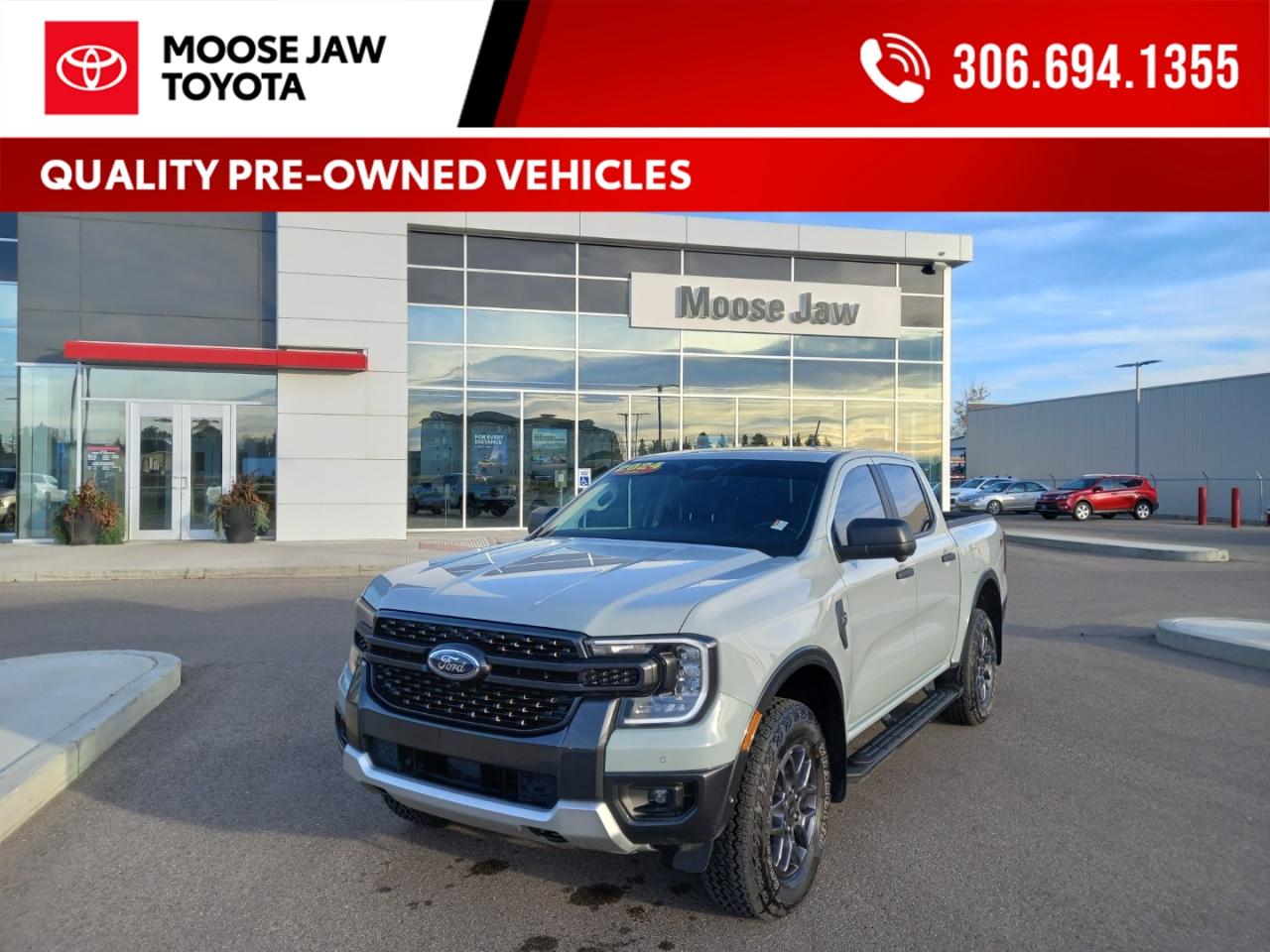Used 2024 Ford Ranger Ready for work, play, and everything in between. The 2024 Ranger XLT with the FX4 Off-Road Package delivers rugged capability, advanced tech, and confident 4x4 performance. for sale in Moose Jaw, SK