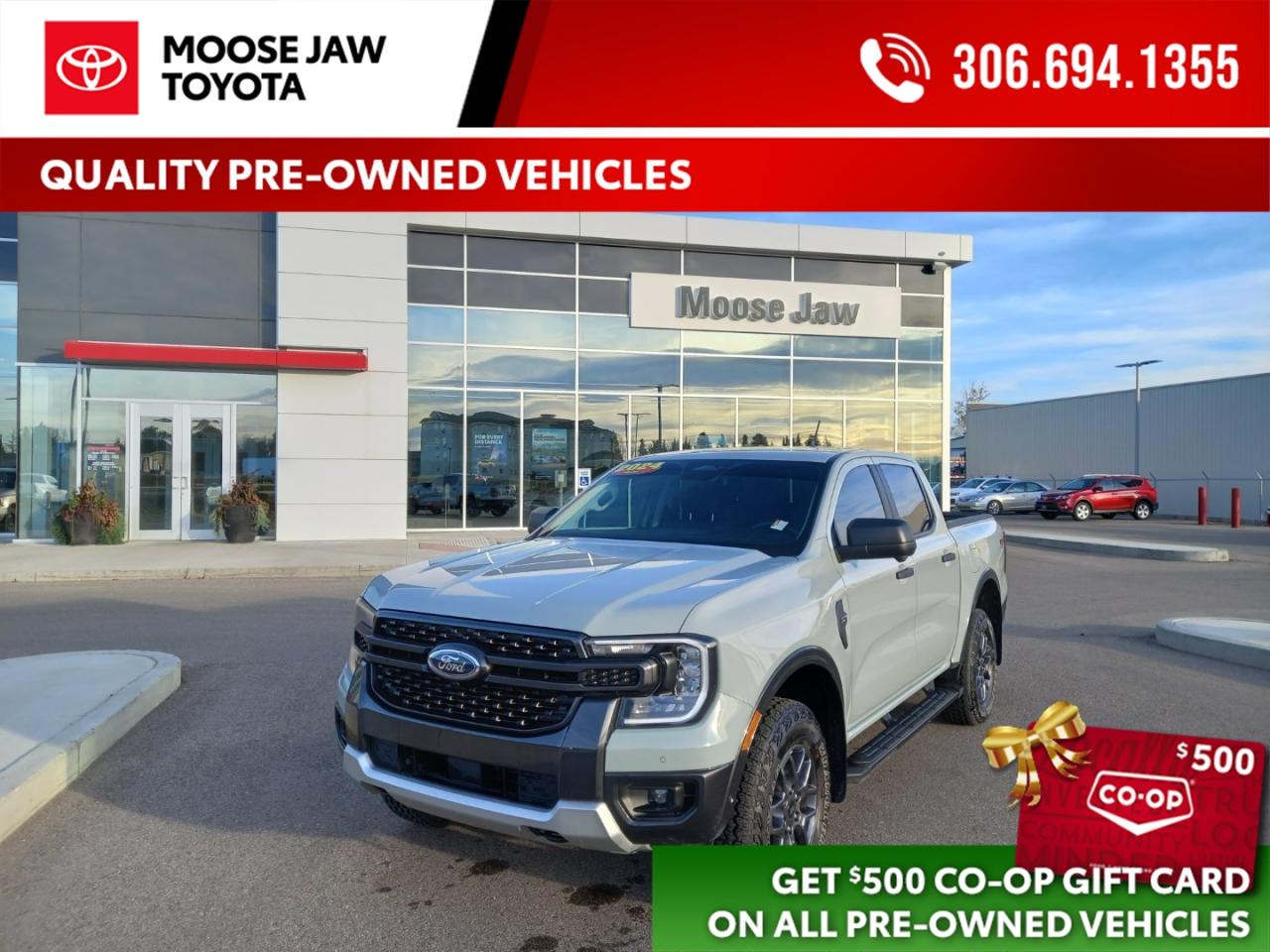 Used 2024 Ford Ranger Ready for work, play, and everything in between. The 2024 Ranger XLT with the FX4 Off-Road Package d for sale in Moose Jaw, SK