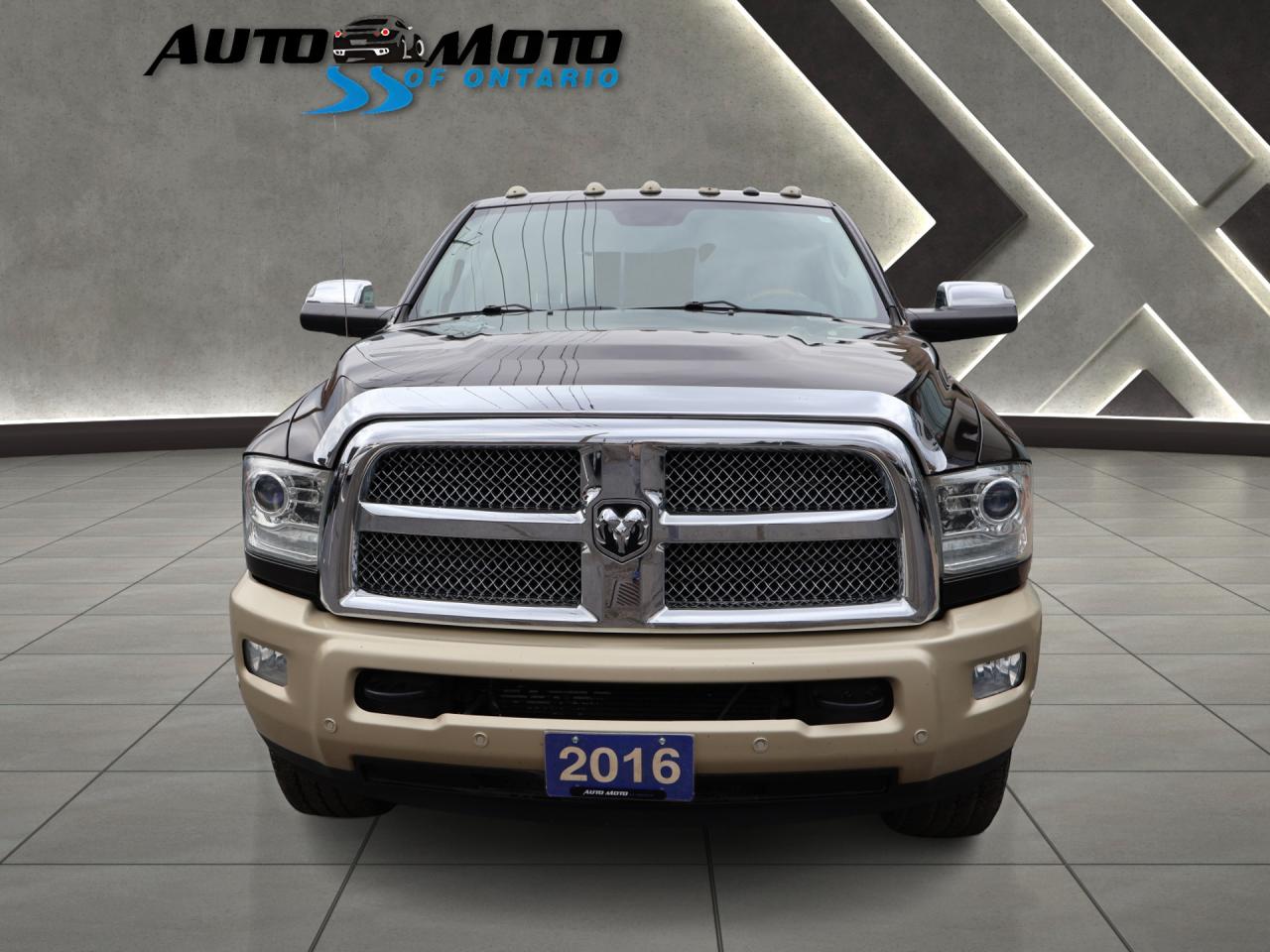 2016 RAM 2500 LONGHORN CREW DIESEL 4WD *1 OWNER*DODGE MAINTAIN* DUEL CAMERA NAV BLUETOOTH LEATHER HEAT/COOL P.SENSORS CRUISE ALLOYS - Photo #2