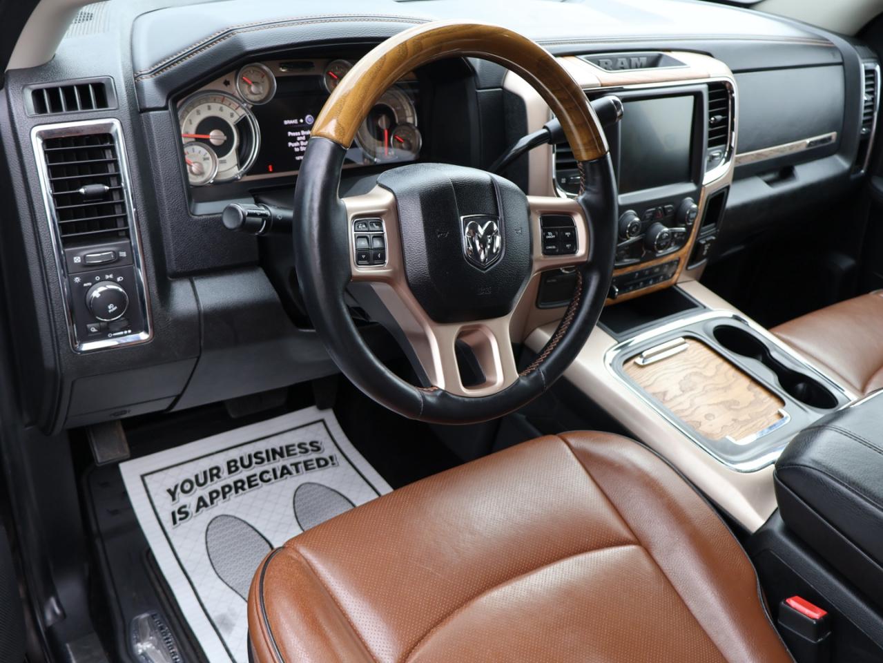 2016 RAM 2500 LONGHORN CREW DIESEL 4WD *1 OWNER*DODGE MAINTAIN* DUEL CAMERA NAV BLUETOOTH LEATHER HEAT/COOL P.SENSORS CRUISE ALLOYS - Photo #8