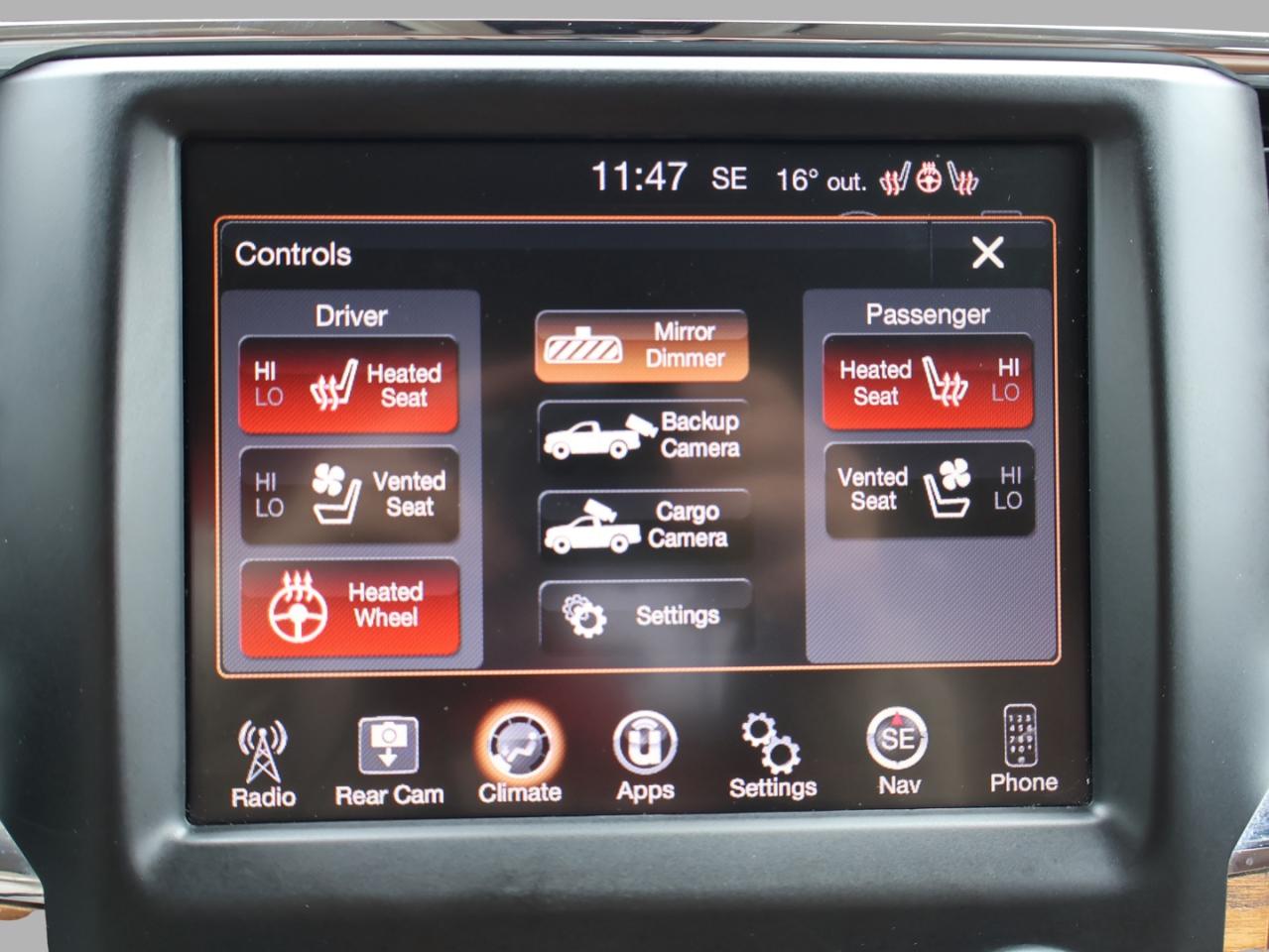 2016 RAM 2500 LONGHORN CREW DIESEL 4WD *1 OWNER*DODGE MAINTAIN* DUEL CAMERA NAV BLUETOOTH LEATHER HEAT/COOL P.SENSORS CRUISE ALLOYS - Photo #23