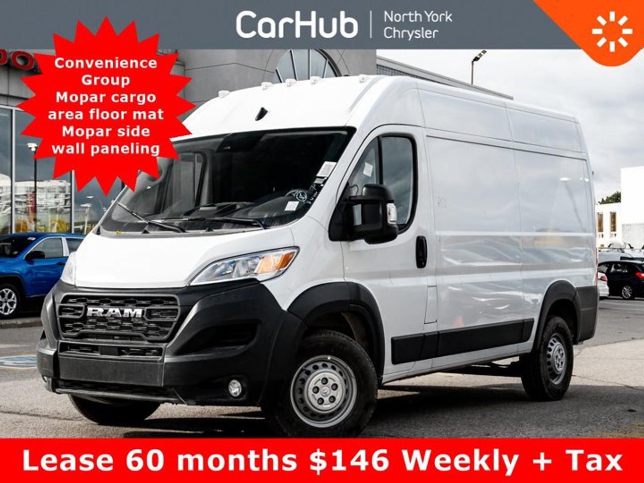 Lease 60 months $146 Weekly + Tax

Due On Delivery $5,347

Only 81 km! This Ram ProMaster Cargo Van boasts a Regular Unleaded V-6 3.6 L/220 engine powering this Automatic transmission. WHEELS: 16 X 6 STEEL (STD), TRANSMISSION: 9-SPEED AUTOMATIC (STD), SIDE WALL PANELING - LOWER.

 

This Ram ProMaster Cargo Van Comes Equipped with These Options 
QUICK ORDER PACKAGE 22B TRADESMAN W/PASS SEAT -inc: Engine: 3.6L Pentastar VVT V6, Transmission: 9-Speed Automatic, Manual 4-Way Front Passenger Seat, Passenger Bucket Seat , MOPAR SIDE WALL PANELING U & L -inc: Side Wall Paneling - Lower, MOPAR CARGO AREA FLOOR MAT, FULL-SIZE SPARE TIRE -inc: Underslung Tire Carrier, ENGINE: 3.6L PENTASTAR VVT V6 (STD), CONVENIENCE GROUP -inc: Rear Cargo LED Lamp, BRIGHT WHITE, ADAPTIVE CRUISE CONTROL W/STOP & GO, Wireless Phone Connectivity, Wheel Centre Cap.

 

Drive Happy with CarHub
*** All-inclusive, upfront prices -- no haggling, negotiations, pressure, or games

*** Purchase or lease a vehicle and receive a $1000 CarHub Rewards card for service.

*** Purchase this vehicle fully online on CarHub websites

 

Transparency Statement
Online prices and payments are for finance purchases -- please note there is a $850 finance/lease fee. Cash purchases for used vehicles have a $2,350 surcharge (the finance price + $2,350), however cash purchases for new vehicles only have tax and licensing extra -- no surcharge. NEW vehicles priced at over $100,000 including add-ons or accessories are subject to the additional federal luxury tax. While every effort is taken to avoid errors, technical or human error can occur, so please confirm vehicle features, options, materials, and other specs with your CarHub representative. This can easily be done by calling us or by visiting us at the dealership. CarHub used vehicles come standard with 1 key. If we receive more than one key from the previous owner, we include them with the vehicle. Additional keys may be purchased at the time of sale. Ask your Product Advisor for more details. Payments are only estimates derived from a standard term/rate on approved credit. Terms, rates and payments may vary. Prices, rates and payments are subject to change without notice. Please see our website for more details.