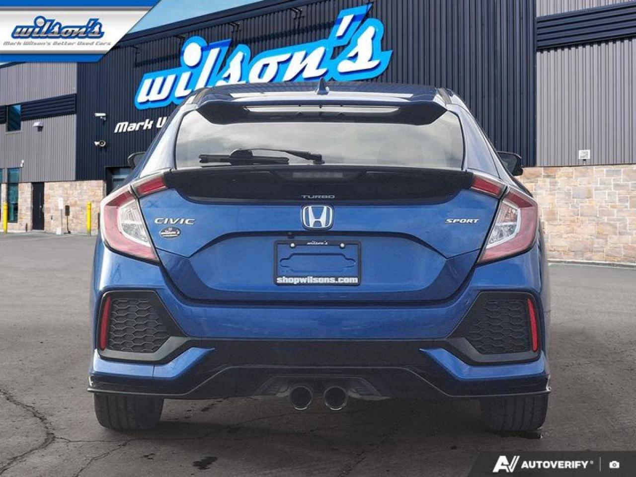 2018 Honda Civic Hatchback Sport w/Honda Sensing | Adaptive Cruise | Heated Seats | Bluetooth | Remote Start | Rear Cam & More! Photo3