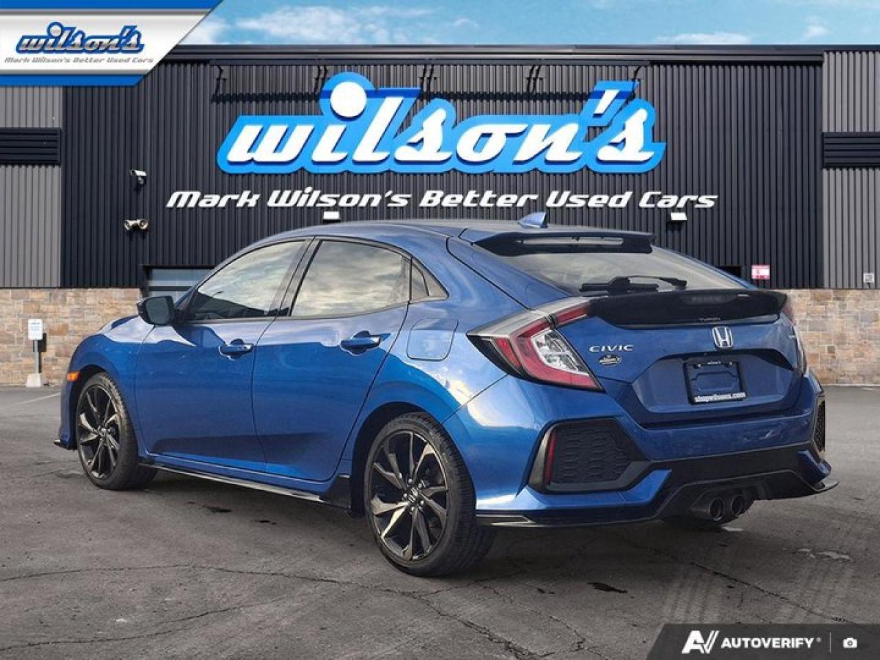 2018 Honda Civic Hatchback Sport w/Honda Sensing | Adaptive Cruise | Heated Seats | Bluetooth | Remote Start | Rear Cam & More! Photo