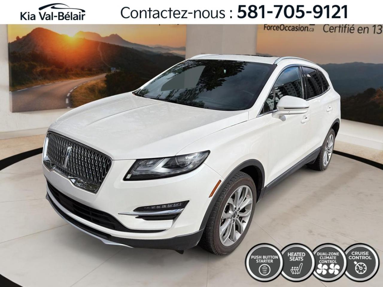 Used 2019 Lincoln MKC SÉLECT *AWD *TURBO *245HP *TOIT PANO *CUIR *GPS *SIÈGES CHAUFF for sale in Québec, QC
