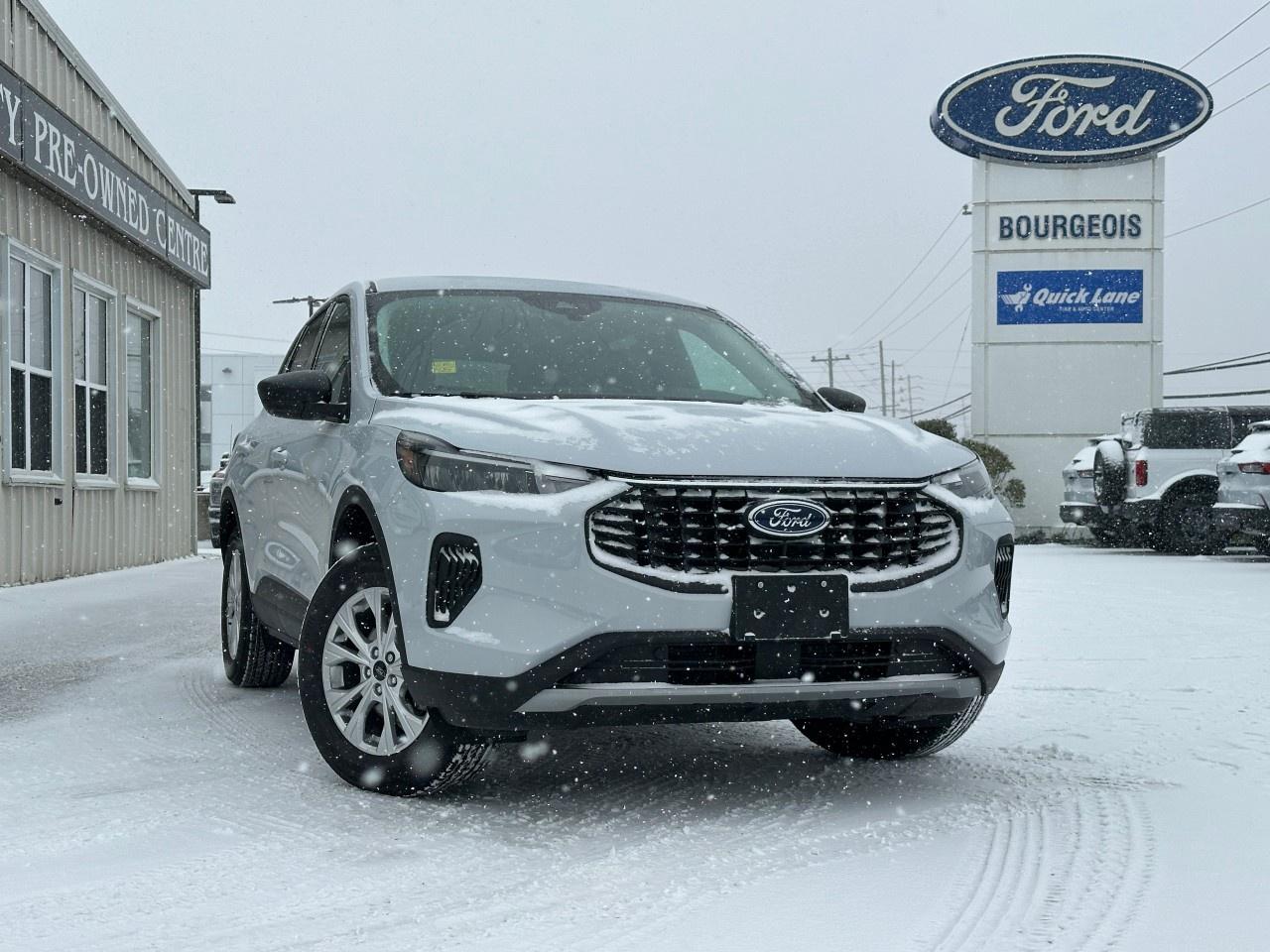 <p>The 2025 Ford Escape Active in pristine white with an advanced AWD system is engineered for confident handling on any road condition. With its automatic transmission paired with a 1.5L 3-cylinder engine, you'll enjoy a responsive drive and seamless power delivery at 180 RPM @ 6000.</p> <p>The Escape's exterior shines with stylish alloy wheels while the luxurious black interior offers a blend of practical features like the Leatherette Steering Wheel and Heated Front Seats, ensuring a comfortable ride in Canadian winters. Its chic design is both modern and versatile, making it the ideal companion for urban adventures and weekend getaways alike.</p> <p>Stay connected and entertained with technology features like a Wi-Fi hotspot, smart device integration, and satellite radio. The intuitive Bluetooth connection, cruise control, and keyless entry enhance your driving convenience, while advanced safety features such as brake assist and lane assist provide peace of mind for you and your loved ones.</p> <p>This SUV is particularly suited for families and professionals seeking a reliable yet sophisticated vehicle. Don't miss the chance to elevate your driving experience; contact our dealership today to learn more about the 2025 Ford Escape Active AWD and make it yours.</p> <p><span style=color:rgb( 58 , 80 , 95 )>The discount shown on vehicle represents the </span><u>Cash Purchase</u><span style=color:rgb( 58 , 80 , 95 )> discount and is inclusive of all non-stackable and stackable cash purchase discounts from Ford of Canada and Bourgeois Motors Ltd. and is offered in lieu of sub-vented lease or finance rates. To get details on current discounts applicable to this and other vehicles in our inventory for Lease and Finance customer, see a member of our team. All offers for lease or finance are On Approved Credit (OAC).While every effort is made to ensure the accuracy of discounts and programs, programs are subject to change without notice </span><span style=color:rgb( 119 , 119 , 119 )>and may not be accurate or completely current. While every reasonable effort is made to ensure the accuracy of this data, we are not responsible for any errors or omissions contained on these pages.</span></p> <p><strong>Why Choose the Bourgeois Auto Group?</strong></p><p>For 80 years, Bourgeois Auto Group has been delivering exceptional automotive experiences. Our factor trained teams work to ensure you receive the shopping experience you deserve; whether you're looking for a new or new-to-you vehicle.</p><p>Shop 24/7 with our online showroom and chat service, ensuring convenience every step of the way. No hidden fees, full disclosure, and every pre-owned vehicle comes with a Carfax® report for peace of mind.</p><p>We offer a wide selection of pre-owned vehicles, all competitively priced using real-time market data. Get the best deal on your purchase and trade-in with our free Live Market Analysis report.</p><p>Looking to sell your car? We buy any make or modelno purchase required. Our simple to use online trade valuation tool will provide you with a clear, transparent selling experience whether you buy our car or not.</p><p>Backed by hundreds dedicated employees across 4 convenient locations, were here to meet all your automotive needs. Visit us in Midland or Parry Sound and explore our inventory or schedule your next service today.</p> <p><strong>Financing Your Next Vehicle with Bourgeois Motors Ford in Midland:</strong></p><p>At Bourgeois Motors Ford, we make financing your next vehicle simple and stress-free! Our team works with trusted lenders to find flexible options tailored to your budget. Drive away with confidenceapply today!</p><p>Take advantage of our online pre-qualification tool, backed by Equifax and TD Bank to find the payment that works for you. Simply <a href=https://www.bourgeoismotors.com/free-credit-check/ rel=nofollow><strong>CLICK HERE</strong></a><strong> </strong>to use our secure online credit tool with no impact to your credit.</p>