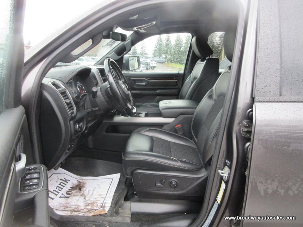 2021 RAM 1500 LOADED SPORT-EDITION 5 PASSENGER 5.7L - HEMI.. 4X4.. CREW-CAB.. SHORTY.. HEATED SEATS & WHEEL.. POWER SUNROOF & PEDALS.. BACK-UP CAMERA.. Photo