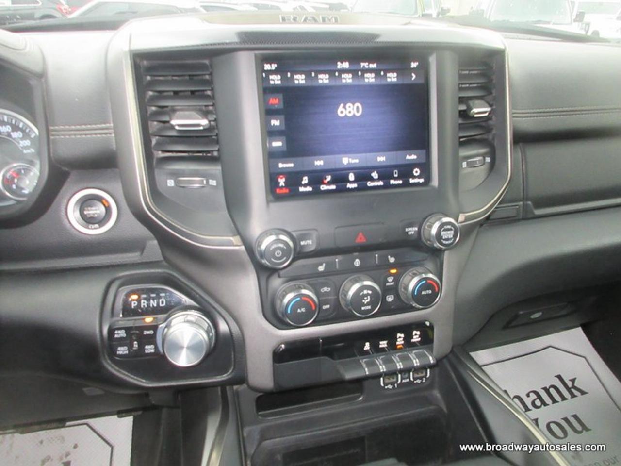 2021 RAM 1500 LOADED SPORT-EDITION 5 PASSENGER 5.7L - HEMI.. 4X4.. CREW-CAB.. SHORTY.. HEATED SEATS & WHEEL.. POWER SUNROOF & PEDALS.. BACK-UP CAMERA.. Photo