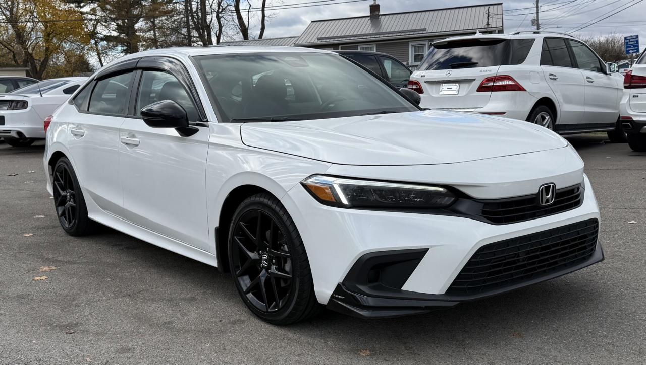 Used 2022 Honda Civic SPORT / APPLE CARPLAY & ANDROID AUTO / HONDA SENSING TECH / REVERSE CAMERA / BLUETOOTH / TOUCH SCREEN ENTERTAINMENT / BLACK ALLOY WHEELS for sale in Truro, NS