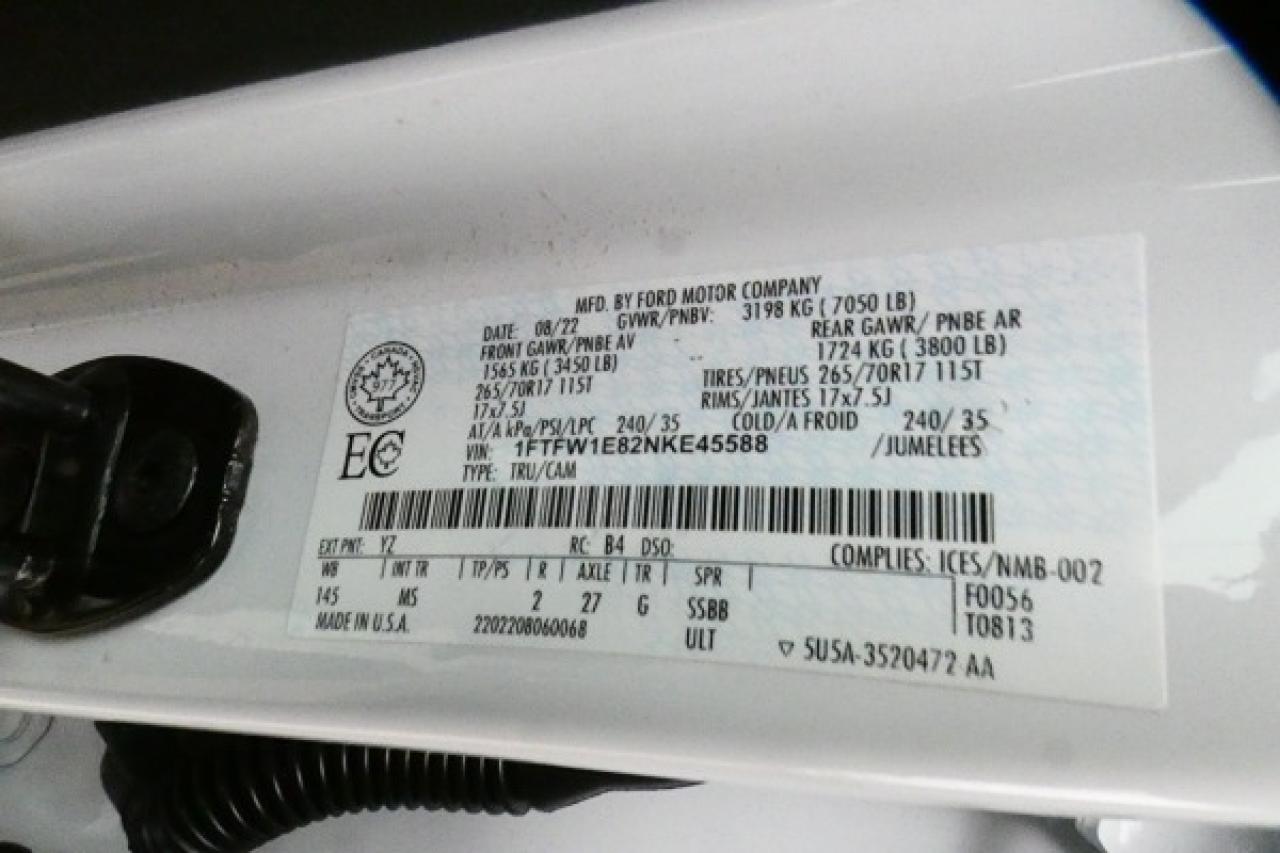 2022 Ford F-150 XLT ecoboost w/cloth seats, BUC - Photo #20