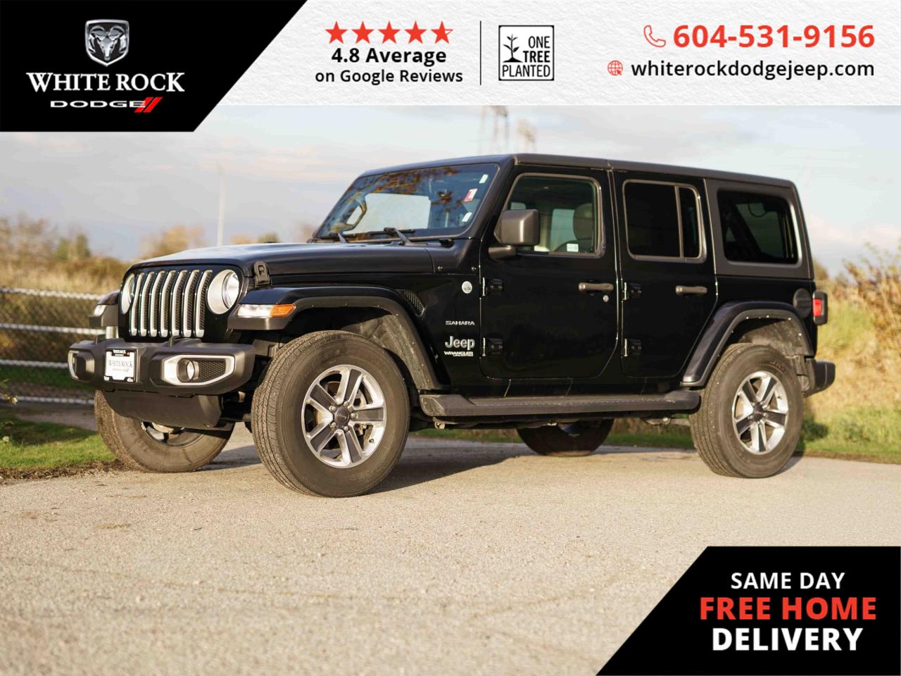 Used 2021 Jeep Wrangler Unlimited Sahara for sale in Surrey, BC