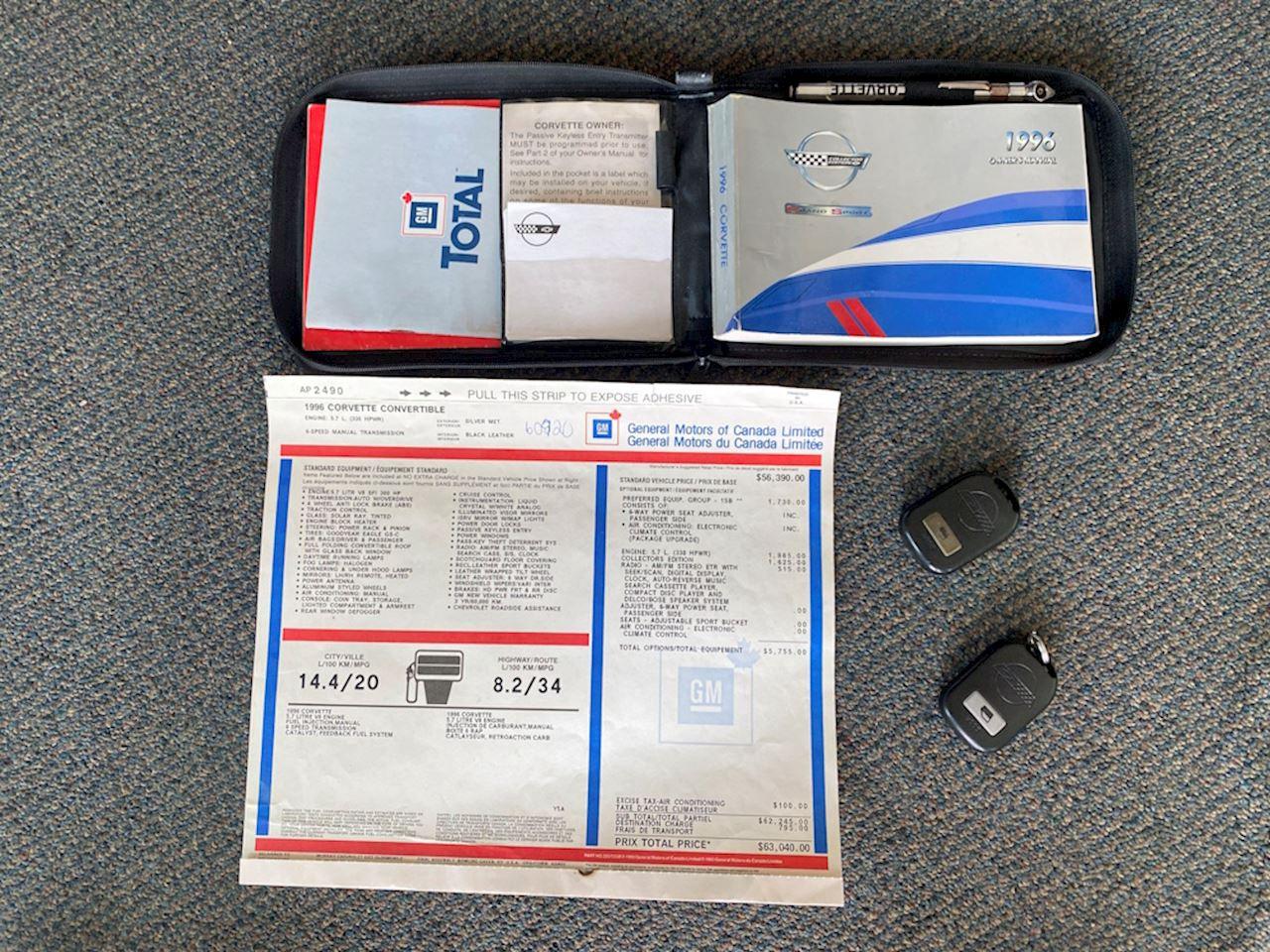 1996 Chevrolet Corvette Collectors Edition Convertible Photo