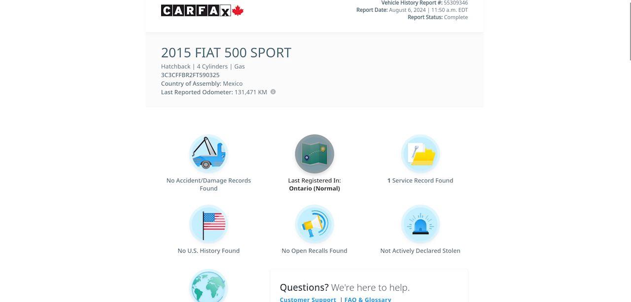 2015 Fiat 500 Sport Photo