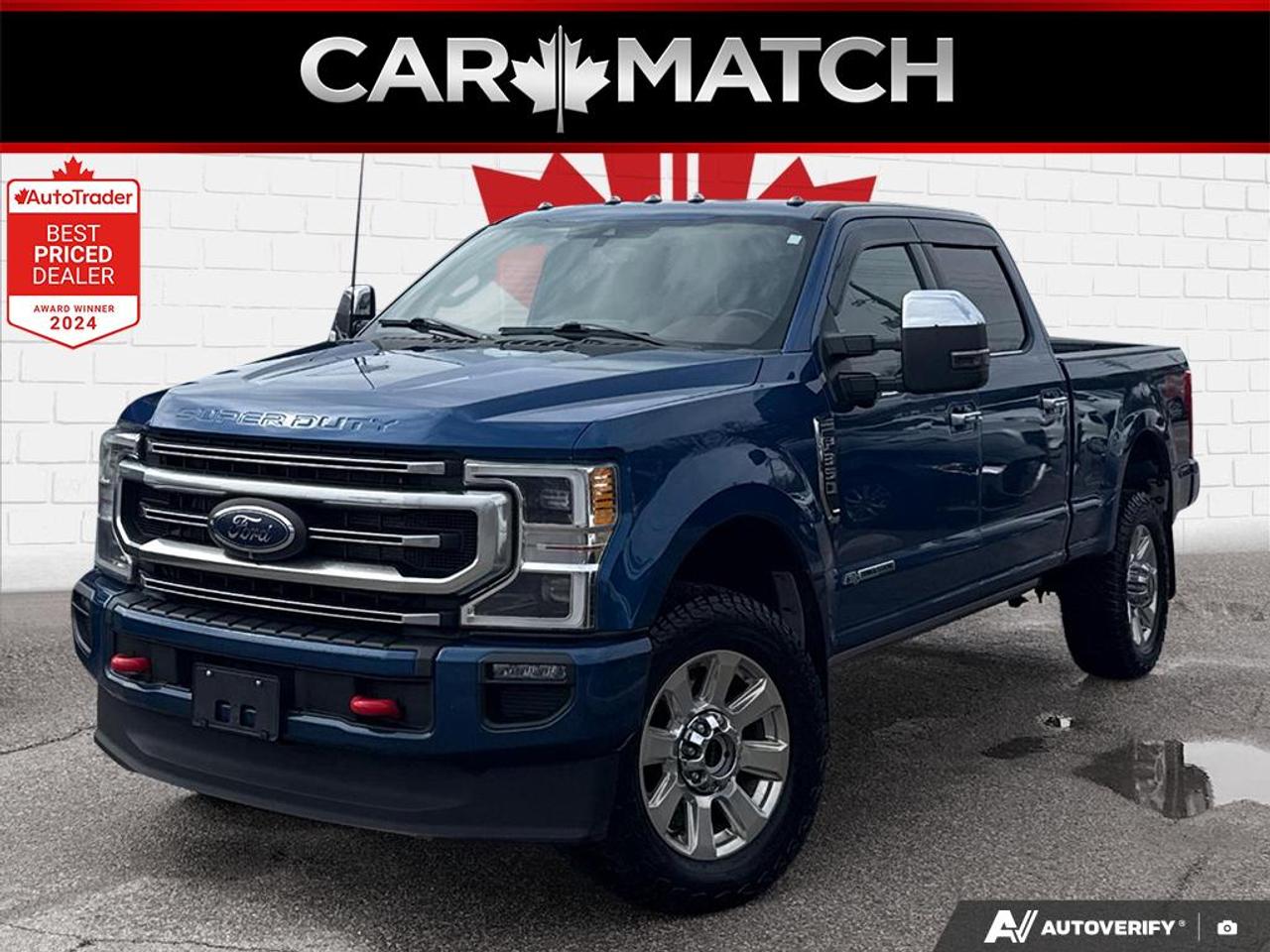 2022 Ford SUPER DUTY F-350 SRW PLATINUM / FX4 / LEATHER / NAV / 4X4 / PWR SEATS Photo