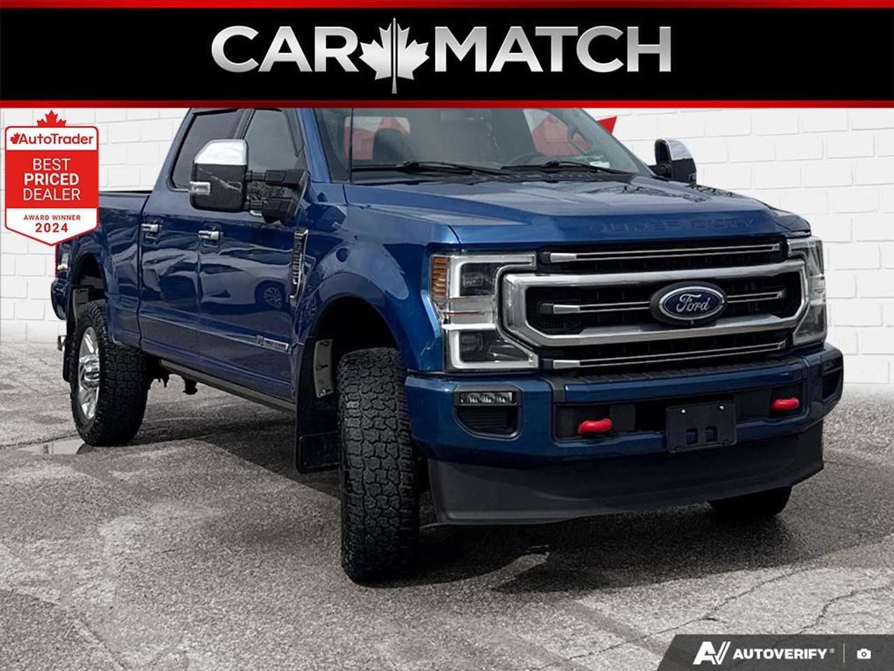 2022 Ford SUPER DUTY F-350 SRW PLATINUM / FX4 / LEATHER / NAV / 4X4 / PWR SEATS Photo