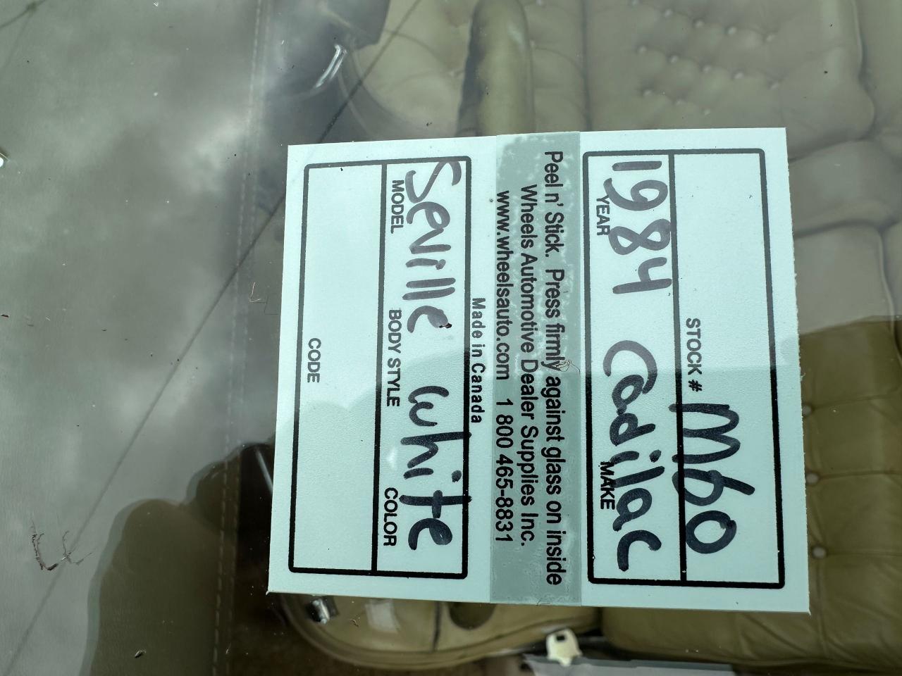 1984 Cadillac Seville  - Photo #20