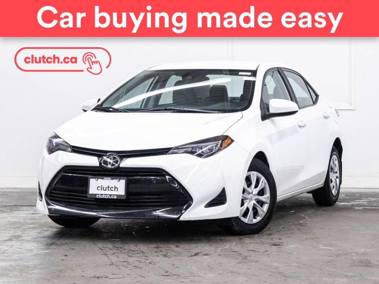 Used 2019 Toyota Corolla CE w/  Backup Camera, Cruise Control, Bluetooth Audio for sale in Toronto, ON