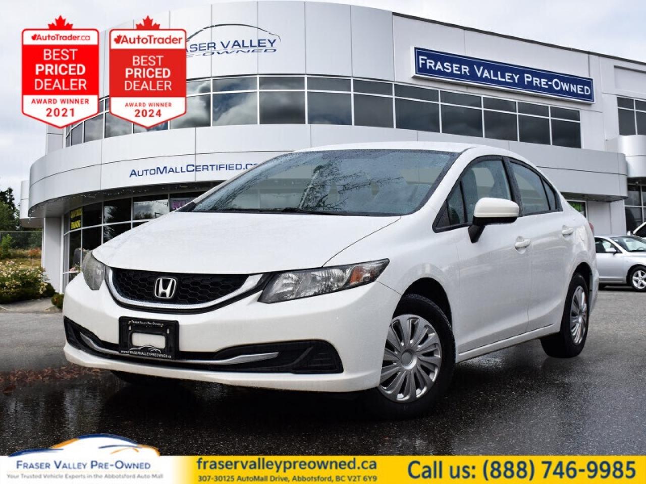 Used 2014 Honda Civic Sedan LX  Local BC | Clean History | Budget Friendly for sale in Abbotsford, BC