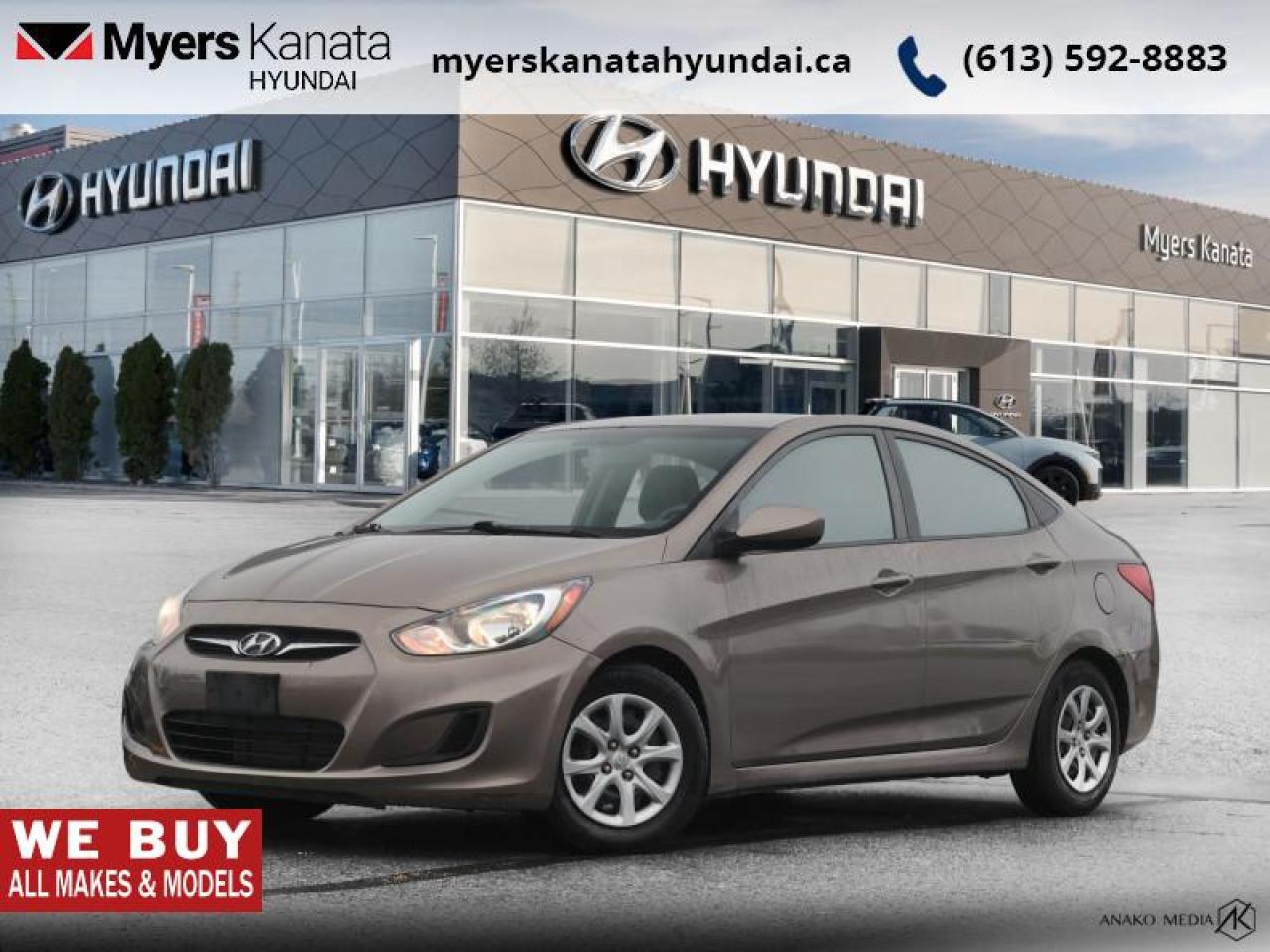 Used 2012 Hyundai Accent GL  - Cruise Control - $36.13 /Wk for sale in Kanata, ON