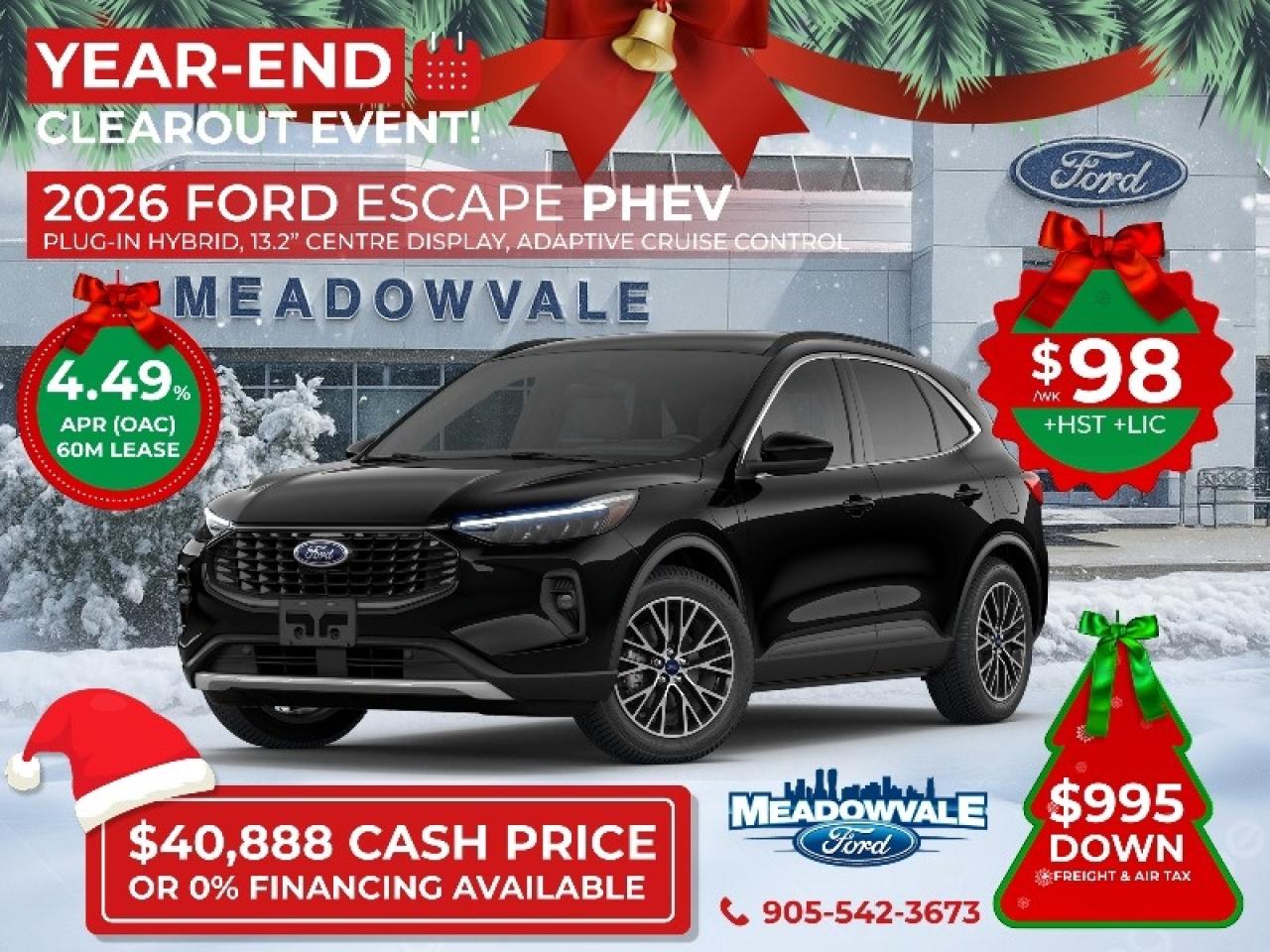 New 2026 Ford Escape Plug-in Hybrid for sale in Mississauga, ON