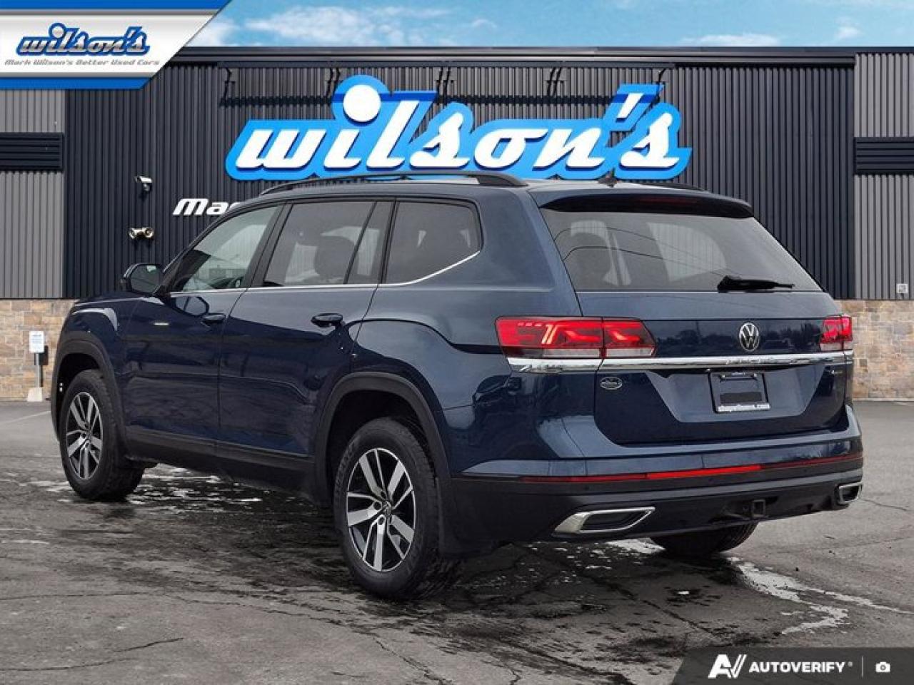 2023 Volkswagen Atlas Comfortline AWD | Leather | Heated Seats | Power Liftgate | 3rd Row | Keyless Entry | CarPlay & More Photo2