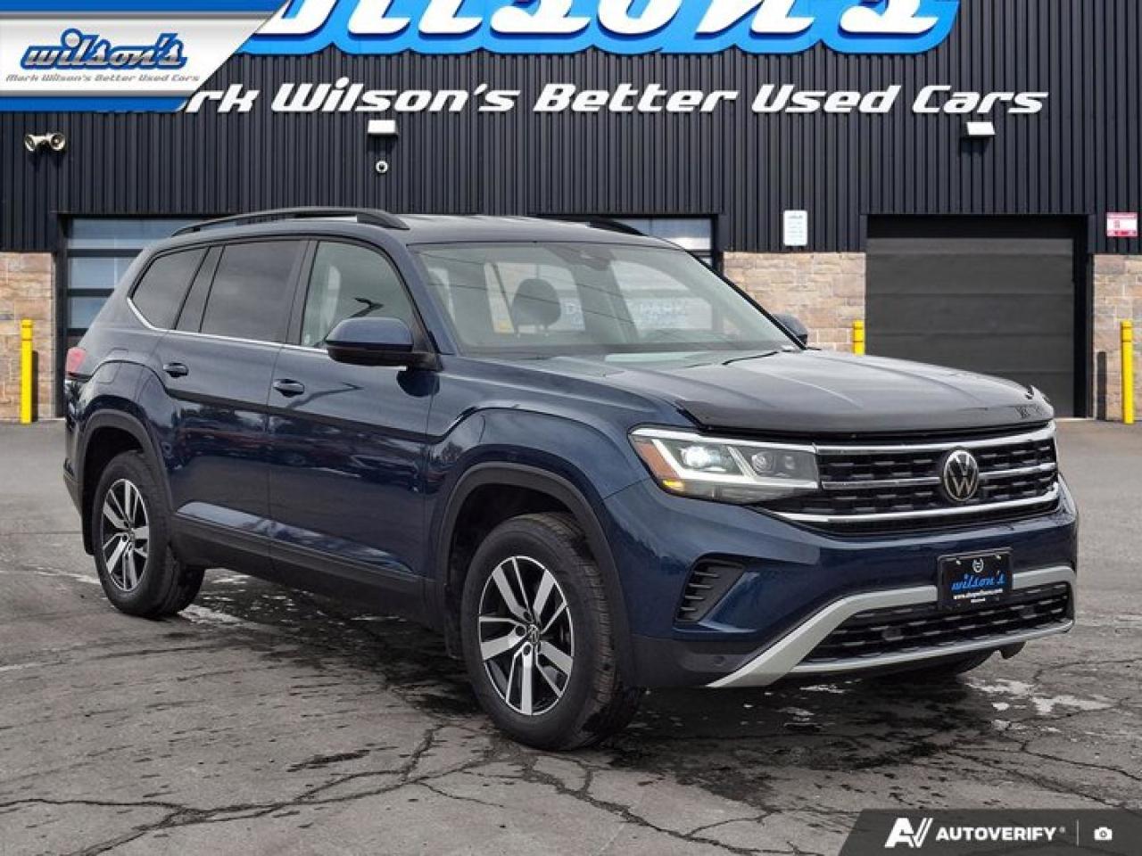 2023 Volkswagen Atlas Comfortline AWD | Leather | Heated Seats | Power Liftgate | 3rd Row | Keyless Entry | CarPlay & More Photo