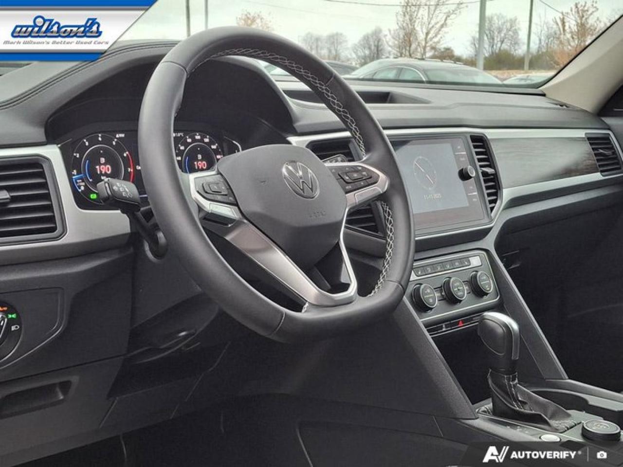 2023 Volkswagen Atlas Comfortline AWD | Leather | Heated Seats | Power Liftgate | 3rd Row | Keyless Entry | CarPlay & More Photo