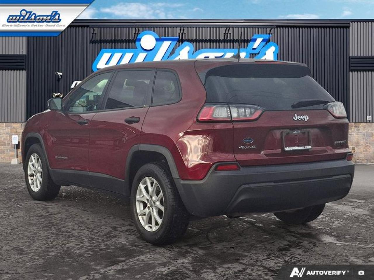 2019 Jeep Cherokee Sport 4WD | Heated Wheel + Seats | Remote Start | CarPlay + Android | Rear Camera | and More ! Photo