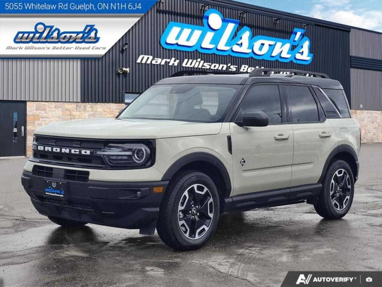 Used 2024 Ford Bronco Sport Outer Banks 4WD | Sunroof | Wireless Charging | Tech Pkg | Co-Pilot 360+ Pkg | B&O Audio and More ! for sale in Guelph, ON