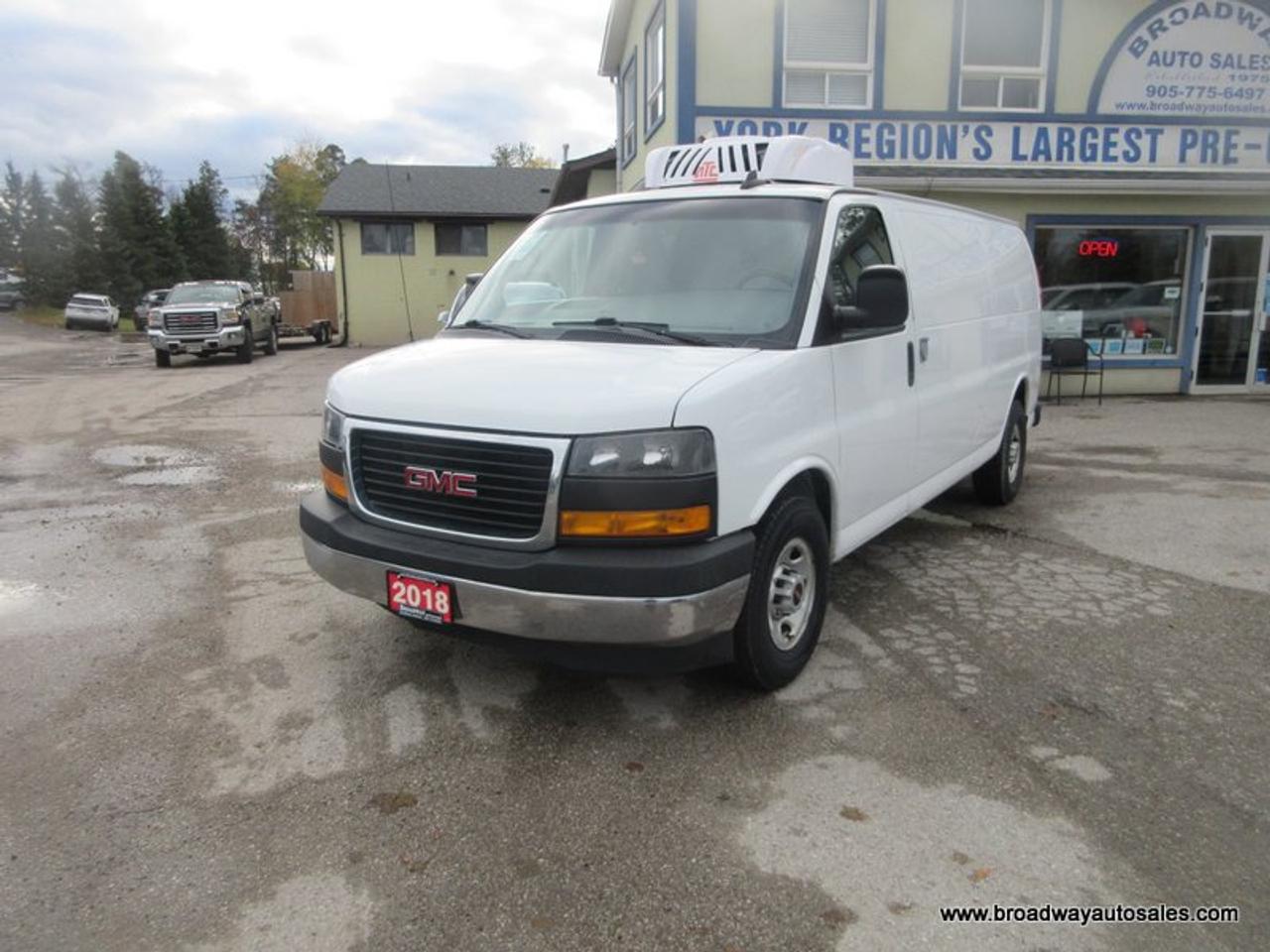 2018 GMC Savana 1-TON REFRIGERATED-CARGO 2 PASSENGER 6.0L - V8.. EXTENDED-CARGO-AREA.. REAR & SIDE BARN-DOOR-ENTRANCES.. AUX INPUT.. Photo