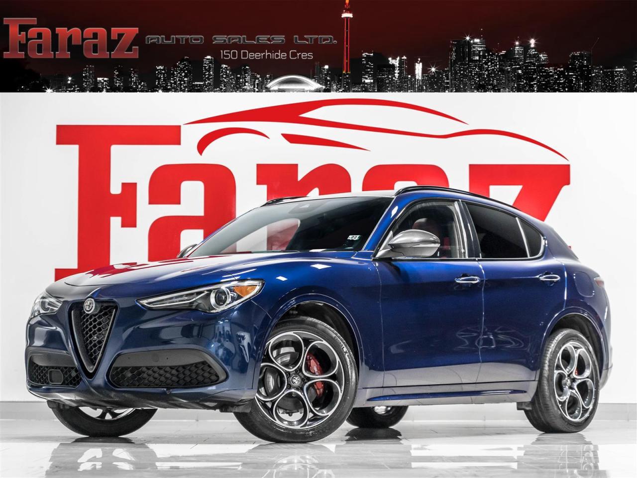 2021 Alfa Romeo Stelvio $299 BI WEEKLY $2500 DOWN| TI SPORT|Q4|CARBON EXT & INT|ADAPT CRUISE|HARMAN KARDON Photo0