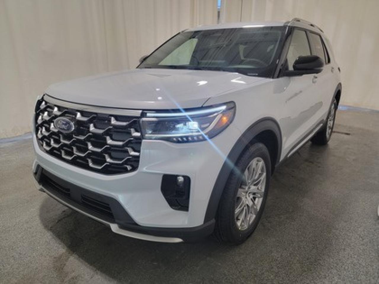 The 2026 Ford Explorer Platinum 600A 4WD shines in Agate Black, this premium SUV is powered by a robust 2.3L EcoBoost I-4 engine paired with a 10-speed automatic transmission. With 310 horsepower and 315 lb-ft of torque, it delivers dynamic performance, giving a highway/city fuel economy of 12L/100km (24 Miles per gallon).

Key Features:
Ford Bluecruise
Ford Co-Pilot360 Assist 2.0
360 Degree Camera 
Adaptive Cruise Control
BLIS (Blind Spot Information System)
Evasive Steering Assist
Lane Keeping System
Reverse Brake Assist
Rain Sensing Wipers 
LED Taillamps
Panoramic Fixed Glass Moonroof with Power Shade
B&O Sound System
20 Luster Nickle-Painted Aluminum Wheels
Heated And Ventilated Front Seats
Heated Second Row Seats
Memory Driver Seat
Ford Connectivity Package

Whether you're navigating urban streets or taking on Saskatchewan's rugged terrain, the 2025 Explorer Platinum ensures a first-class experience for every journey. Experience the 2025 Ford Explorer Platinum 600A at Bennett Dunlop Ford your trusted destinations for all things automotive. With our transparent pricing, unparalleled customer perks, and commitment to providing the best service, your satisfaction is guaranteed. Whether you're upgrading or purchasing for the first time, well ensure a seamless and enjoyable car-buying experience.

Bennett Dunlop Ford, proudly serving Regina for over 40 years, is conveniently located at 770 Broad Street. With over 3,500 Google reviews, our reputation reflects our commitment to providing a fast, easy, and enjoyable vehicle-buying experience. We eliminate the hassle with no admin or documentation fees, transparent upfront pricing, and a money-back guarantee that lets you shop with total confidence. But were more than just a dealershipwere driven to make a difference by supporting local community initiatives and events that matter to you. Visit Bennett Dunlop Ford today and experience why were Reginas trusted choice for quality vehicles, exceptional service, and a genuine commitment to driving change in our community!